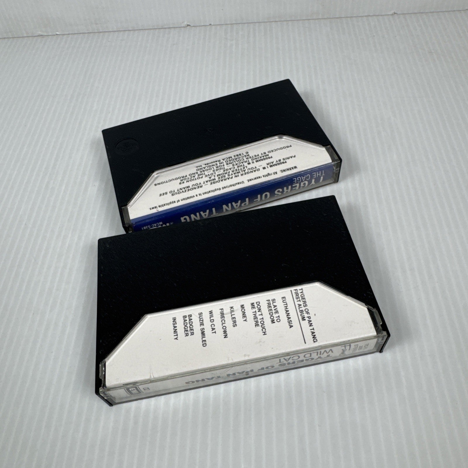 Tygers Of Pan Tang Cassette Lot Of 2 Wild Cat & The Cage Vintage 1980s Metal