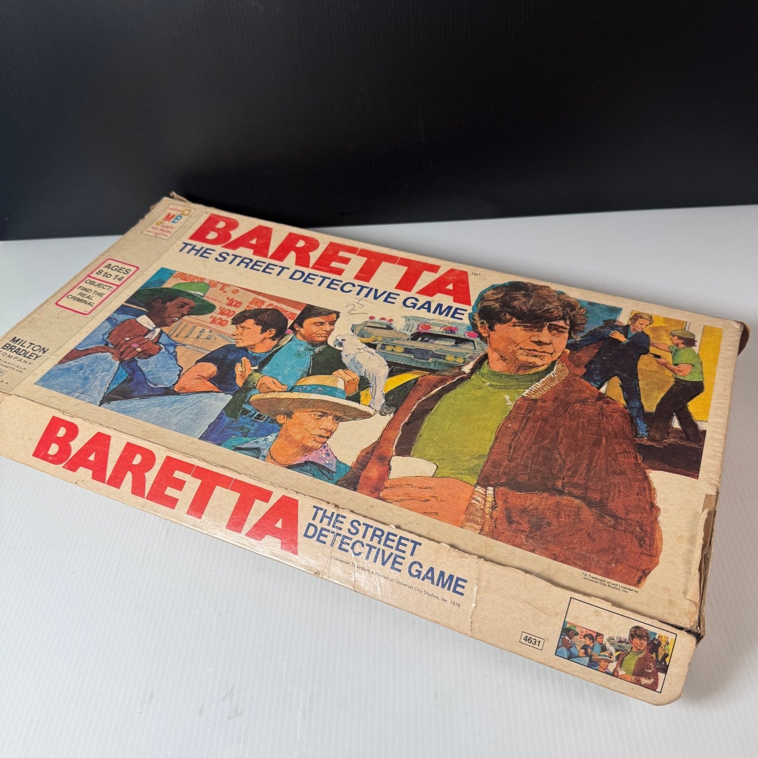 Baretta Milton Bradley Board Game Complete 2-4 Players Ages 8-14 Detective 1976