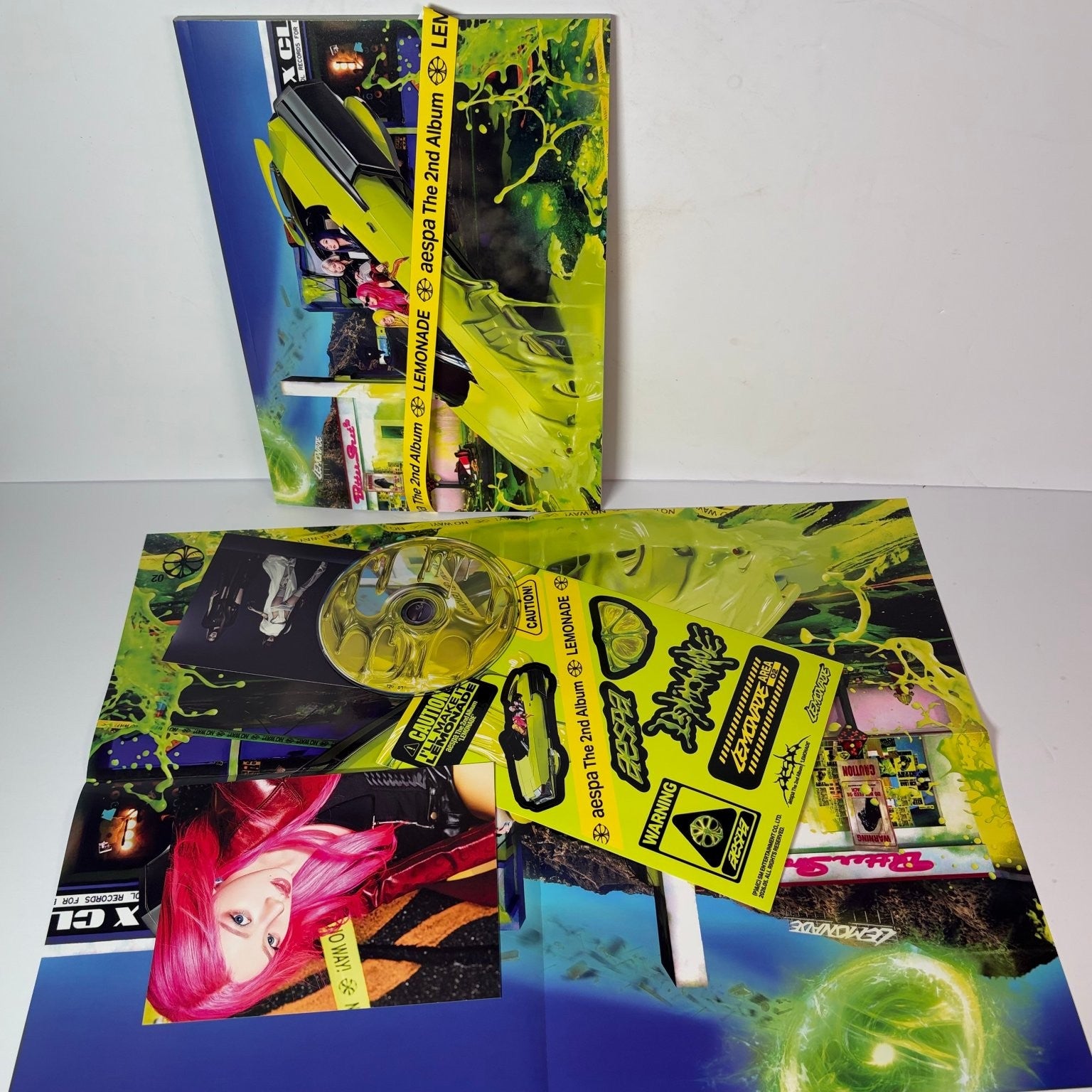 aespa The 2nd Album LEMONADE CD Photobook K-Pop Giselle Signed Photocard Rare