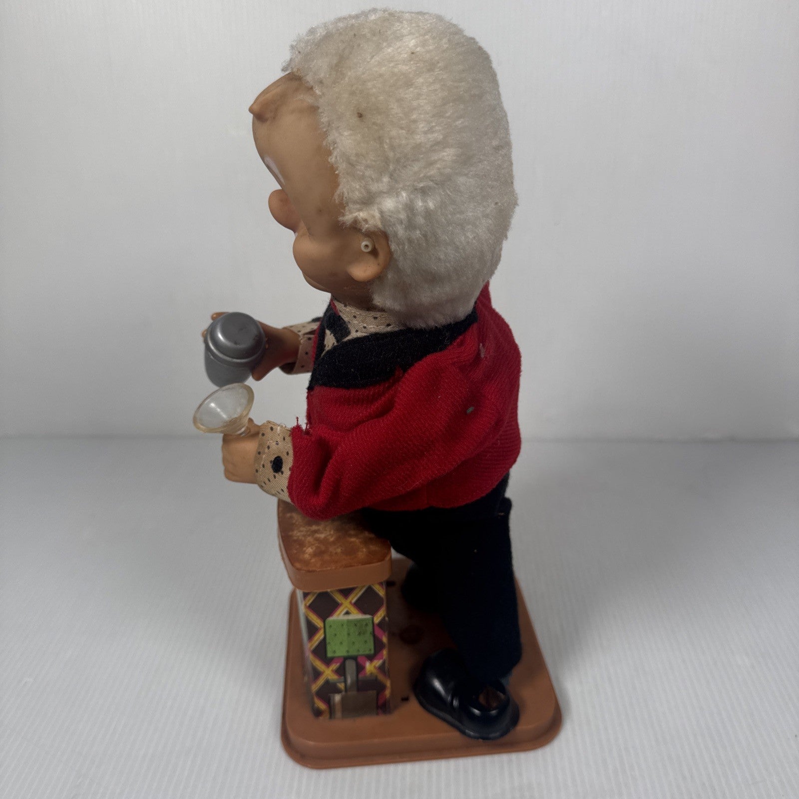 Vintage 1960’s Rosco Battery Powered Bartender Tin Toy Made in Japan Not Working