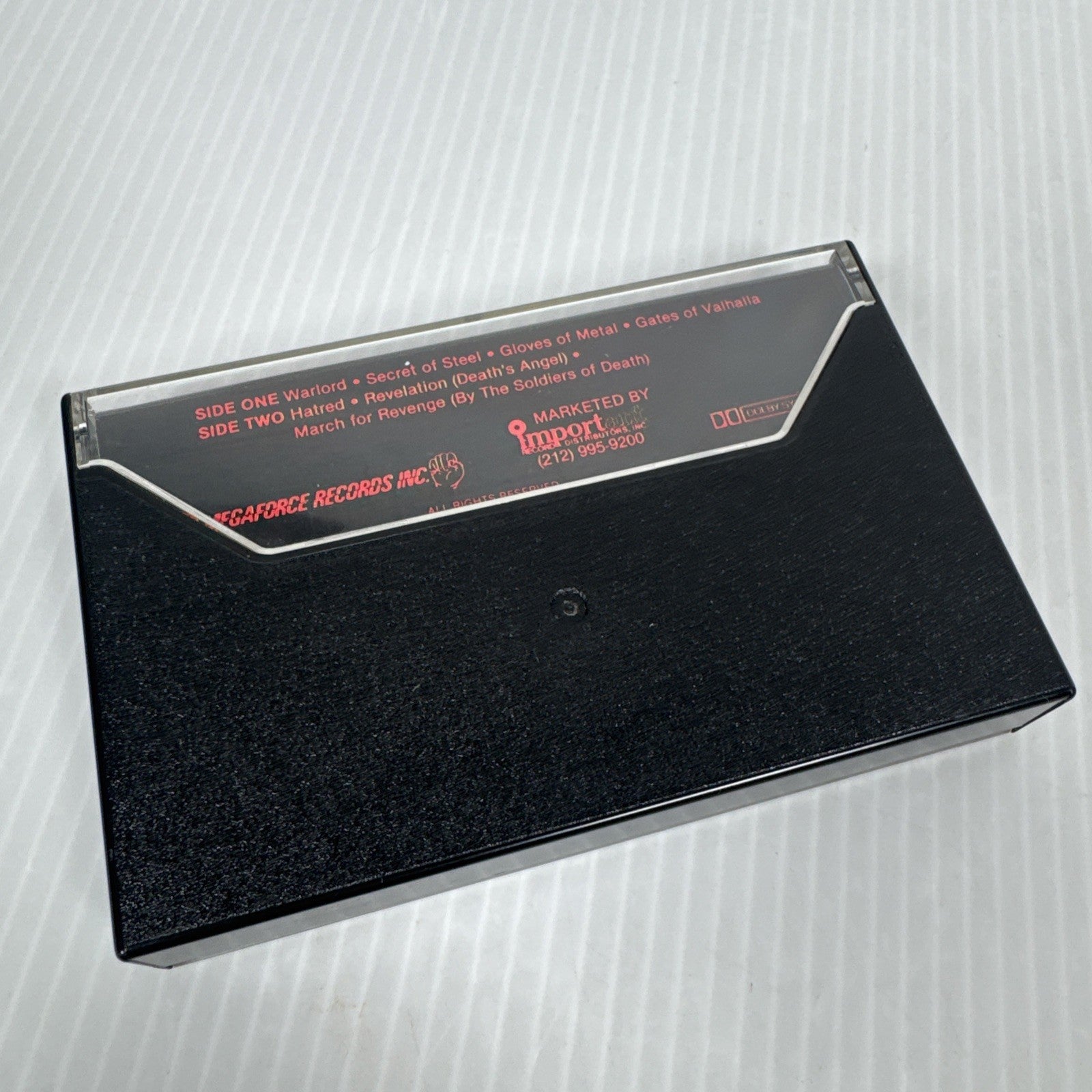 MANOWAR: Into Glory Ride Rare Vintage 1983 Megaforce Cassette Heavy Metal