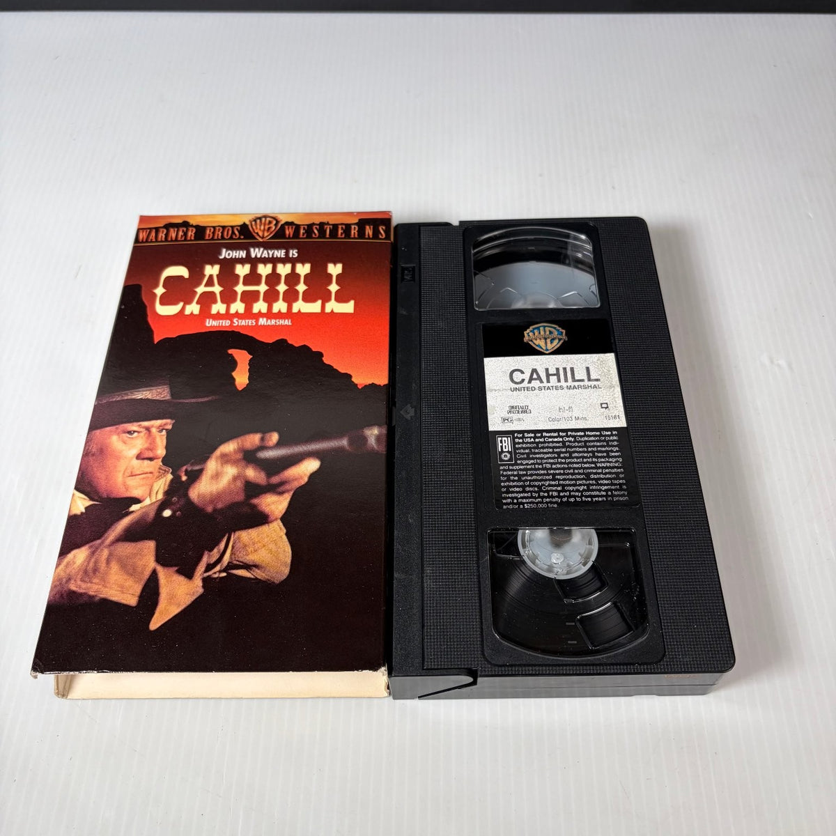 Cahill United States Marshal VHS 1973 Western John Wayne Warner Bros