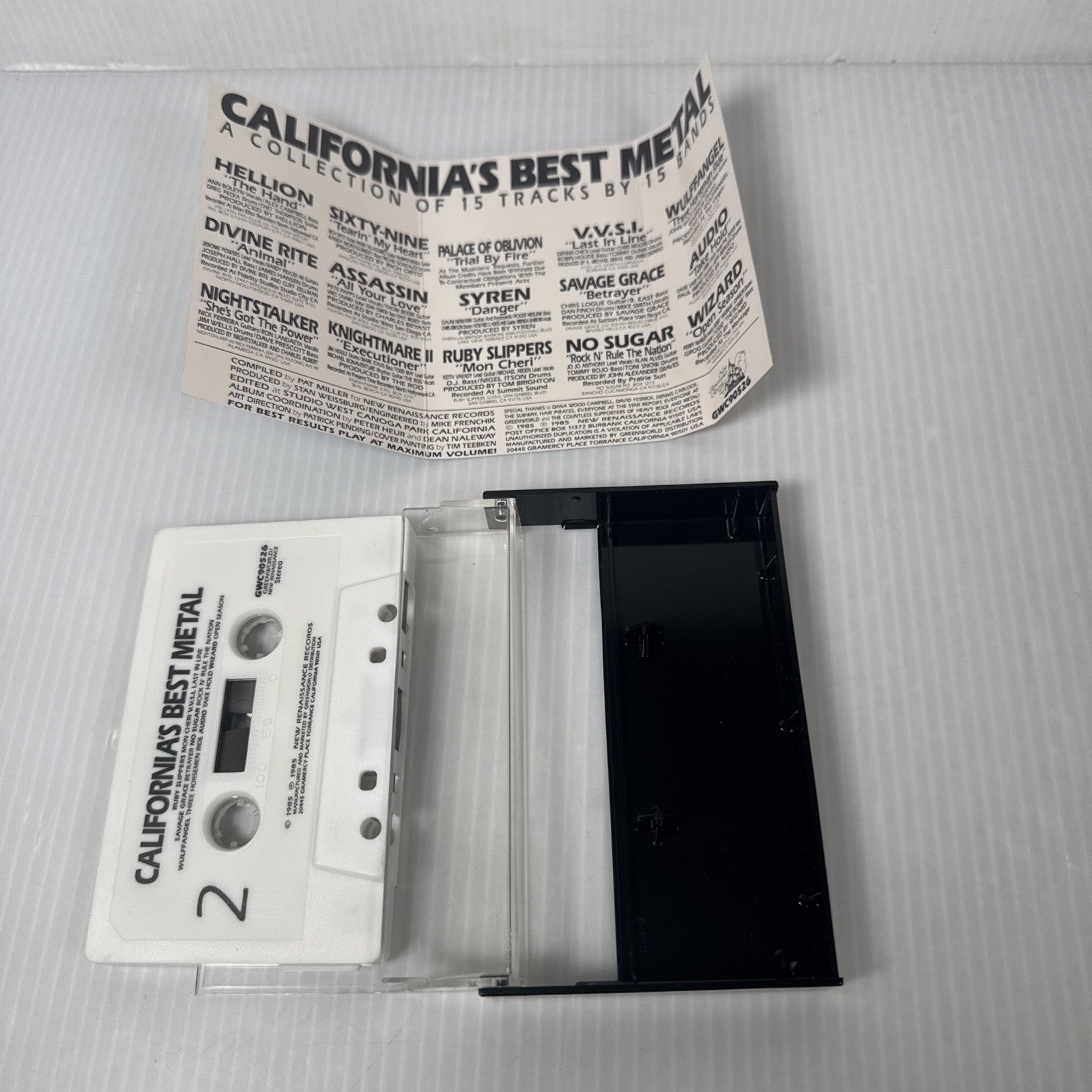 California’s Best Metal Compilation 1985 Cassette Hellion, Divine Rite +More