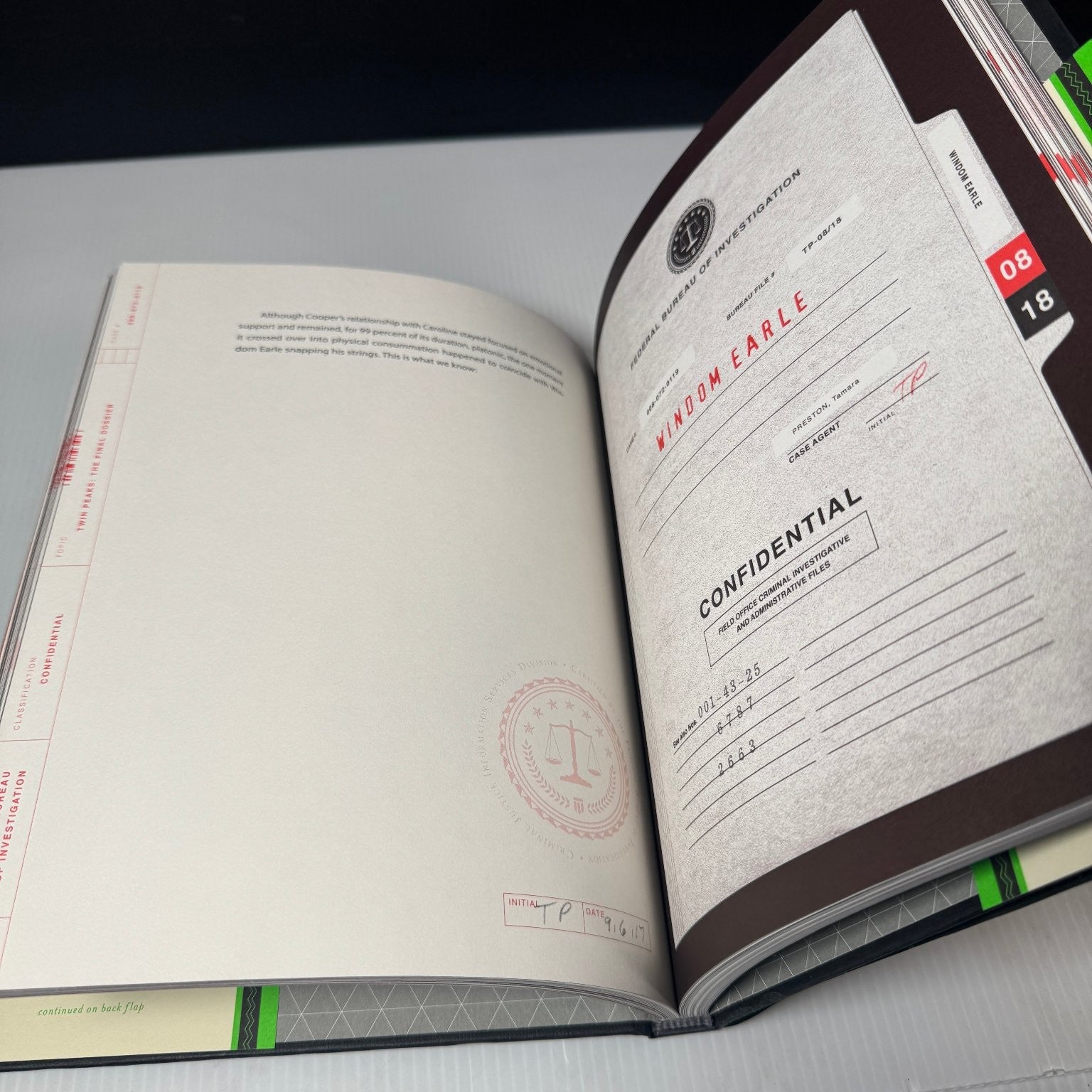 Twin Peaks The Final Dossier Hardcover Mark Frost 2017