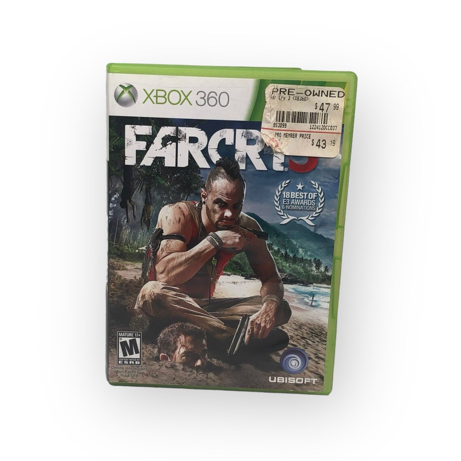 Far Cry 3 Microsoft Xbox 360, 2012 Ubisoft CIB Complete w/ Manual Tested Working