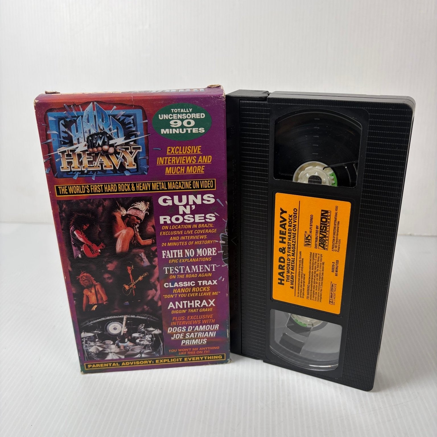 Hard N Heavy VHS 1991 Heavy Metal Music Video A*Vision Entertainment