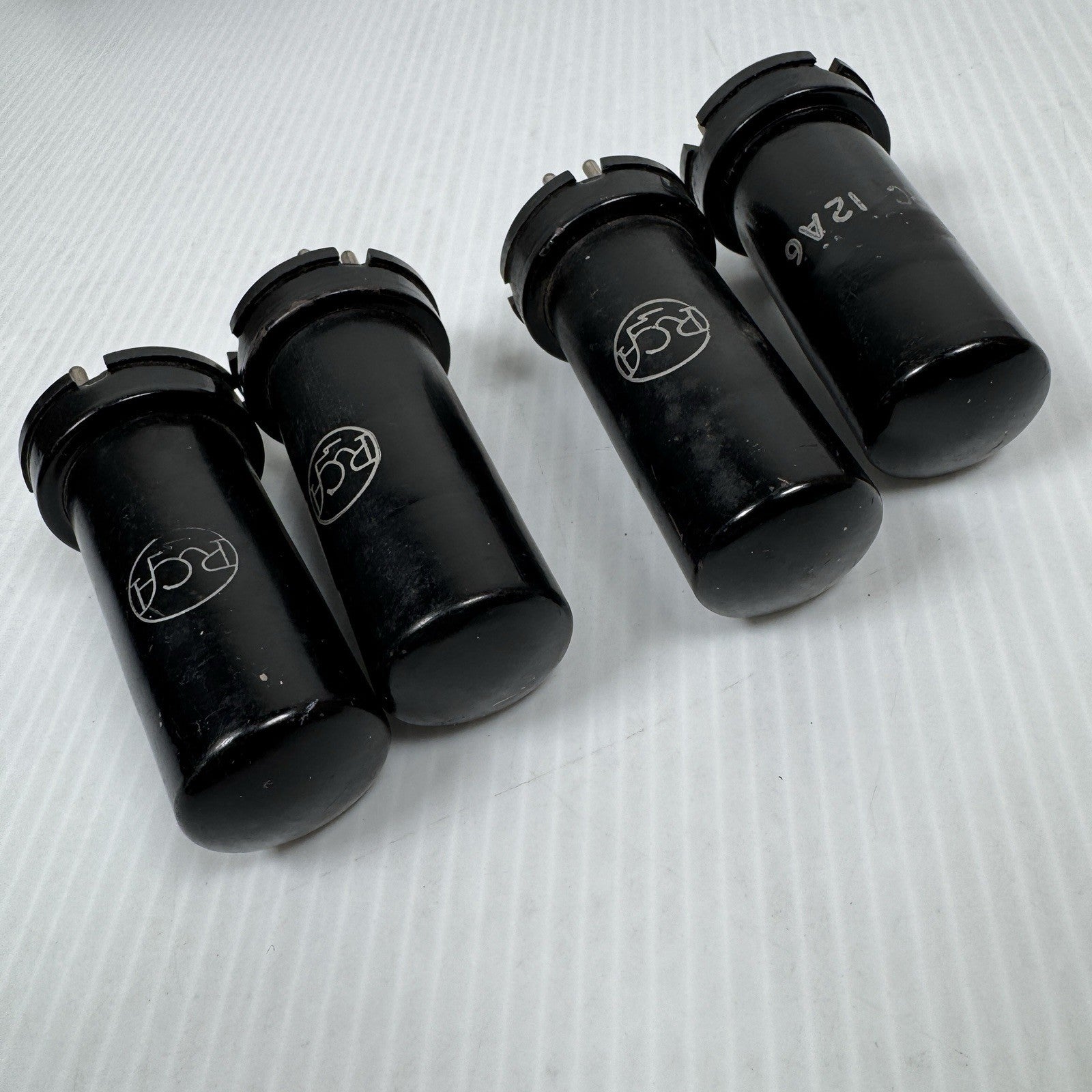 Mixed Lot Of 4 Vintage RCA 12A6 Tubes Untested Read Description