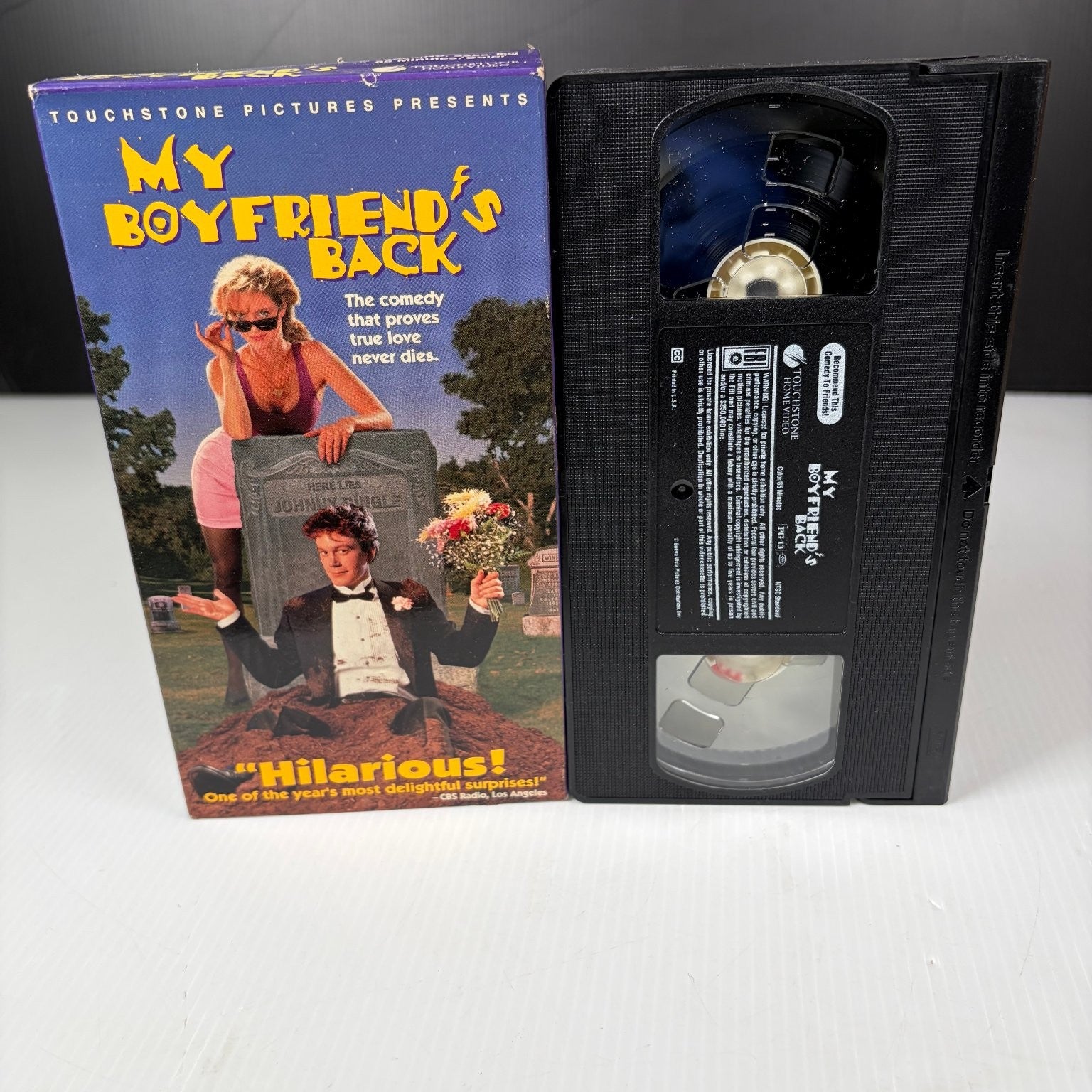 My Boyfriend's Back VHS 1993 Comedy Zombie Touchstone Home Video