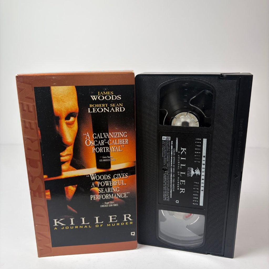 Killer A Journal of Murder VHS James Woods Widescreen Edition Republic Pictures