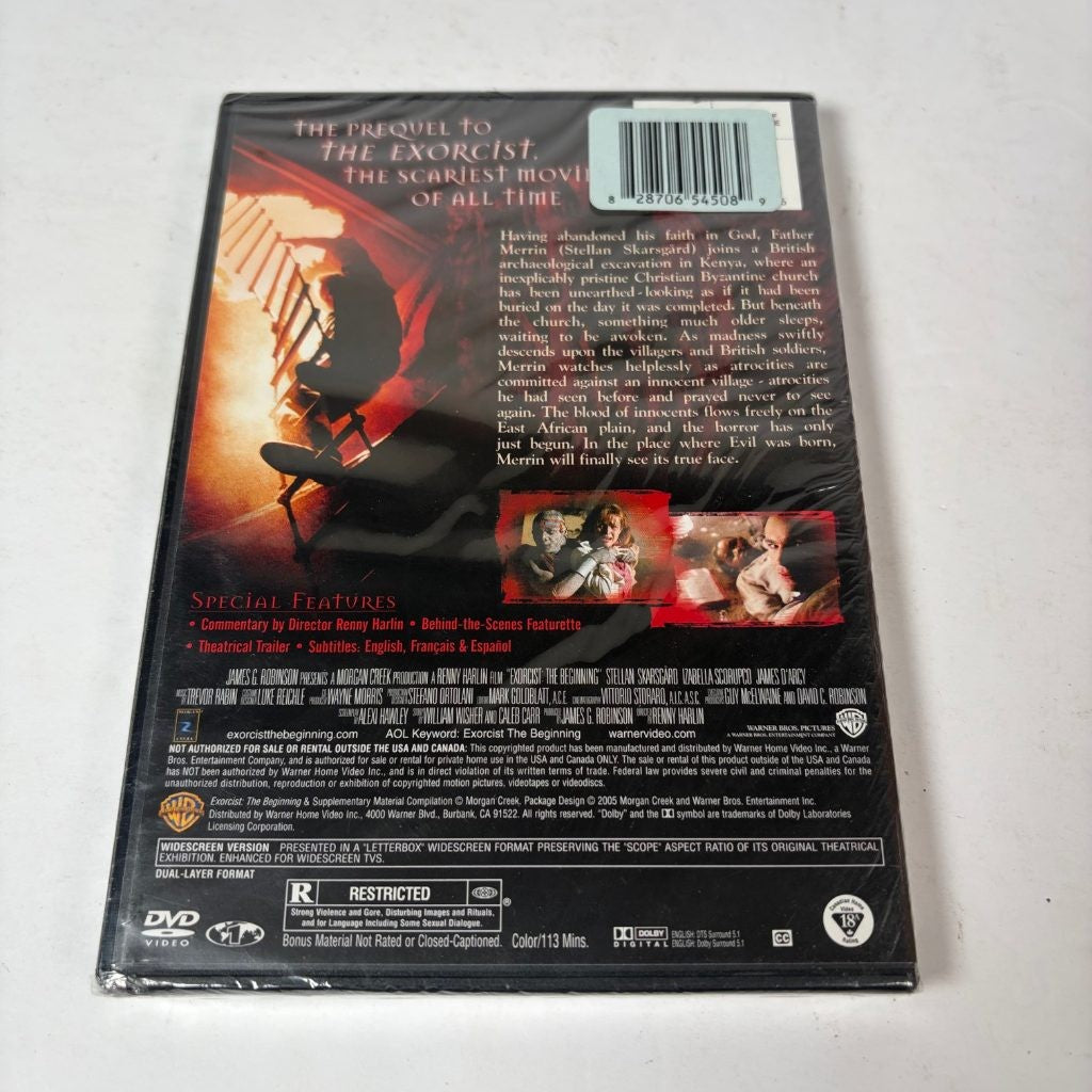 Exorcist: The Beginning DVD Widescreen Edition Horror Renny Harlin Sealed