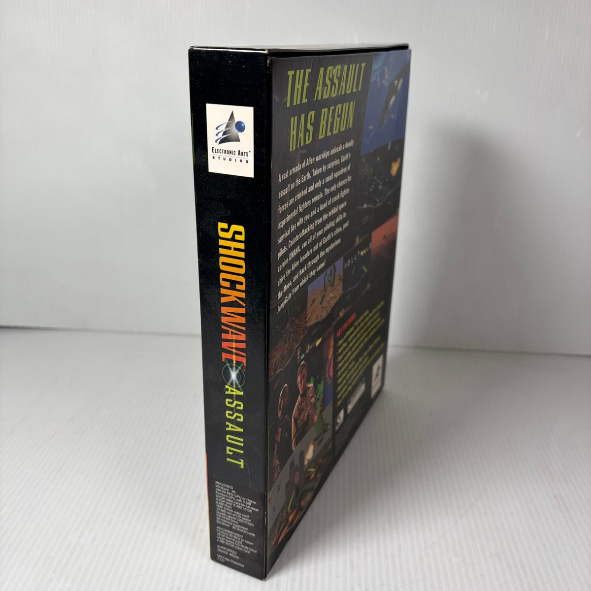Shockwave Assault Windows 95 Big Box PC Complete Video Game Flight Combat Sci-Fi