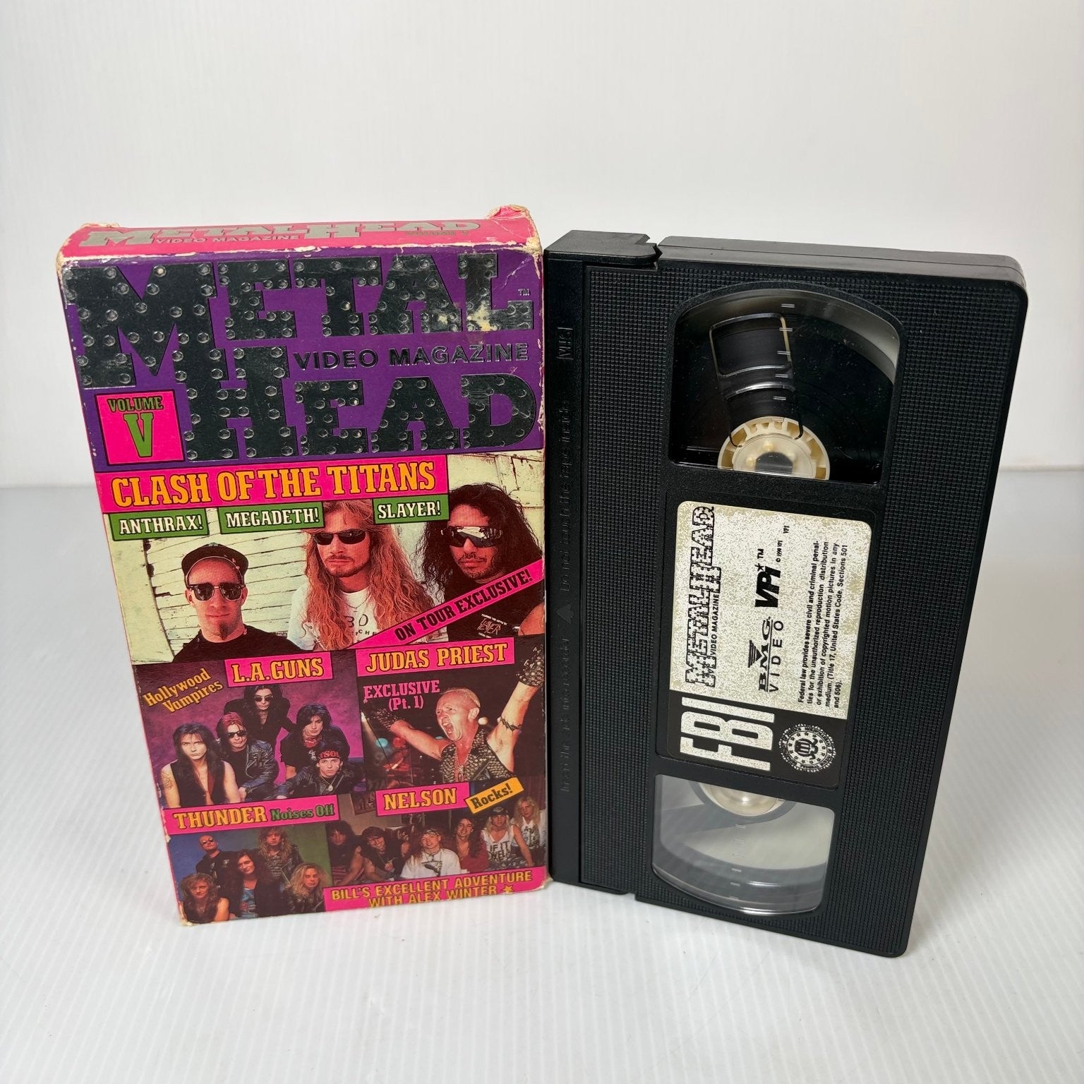 Metalhead Video Magazine Vol V VHS 1991 Metal Anthrax Megadeth Slayer VPI