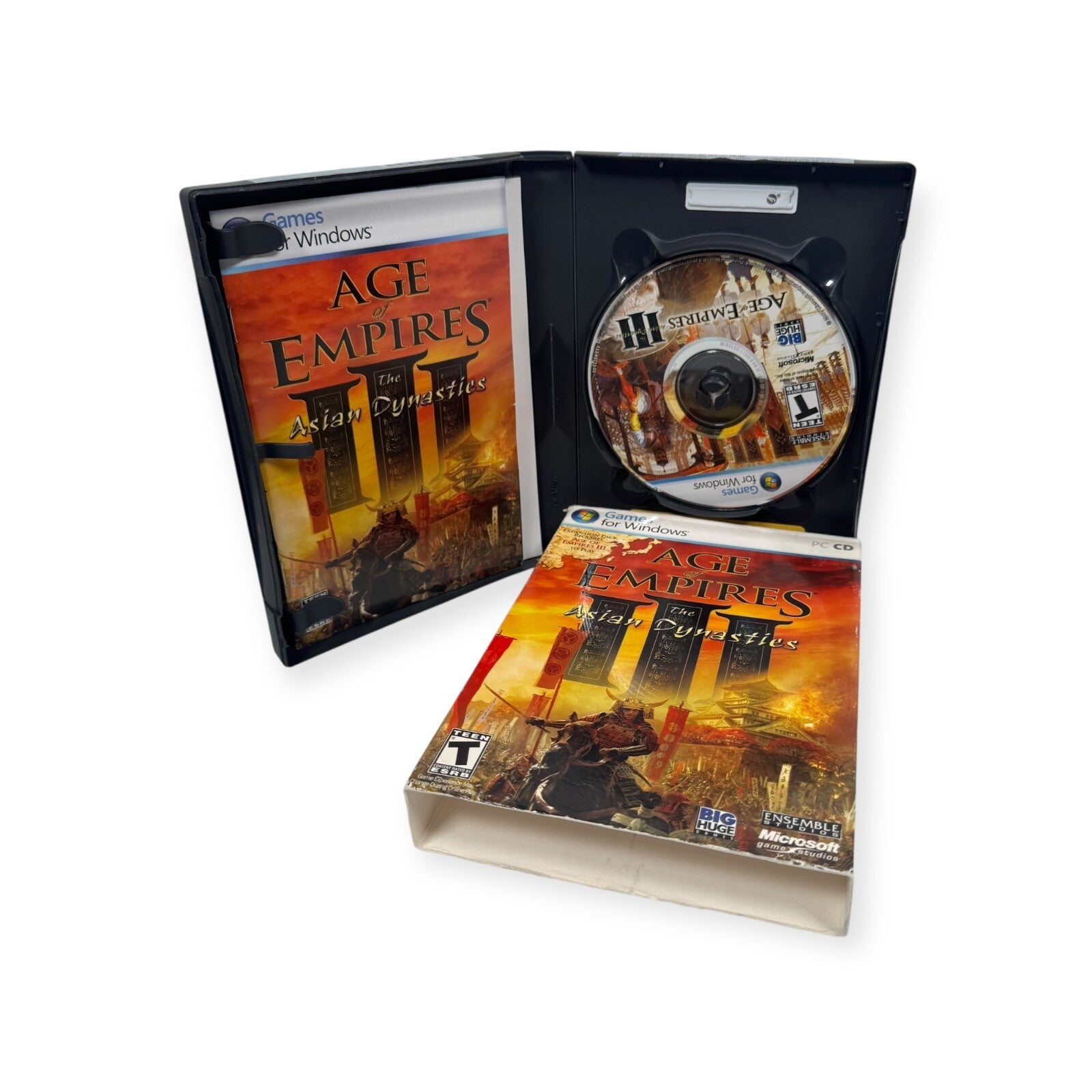 Age of Empires III: The Asian Dynasties (PC, 2007) Complete w/ product key