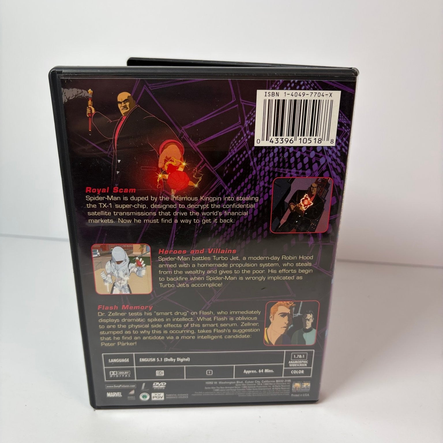 Spider-Man: The New Animated Series Extreme Threat DVD 2003 Marvel