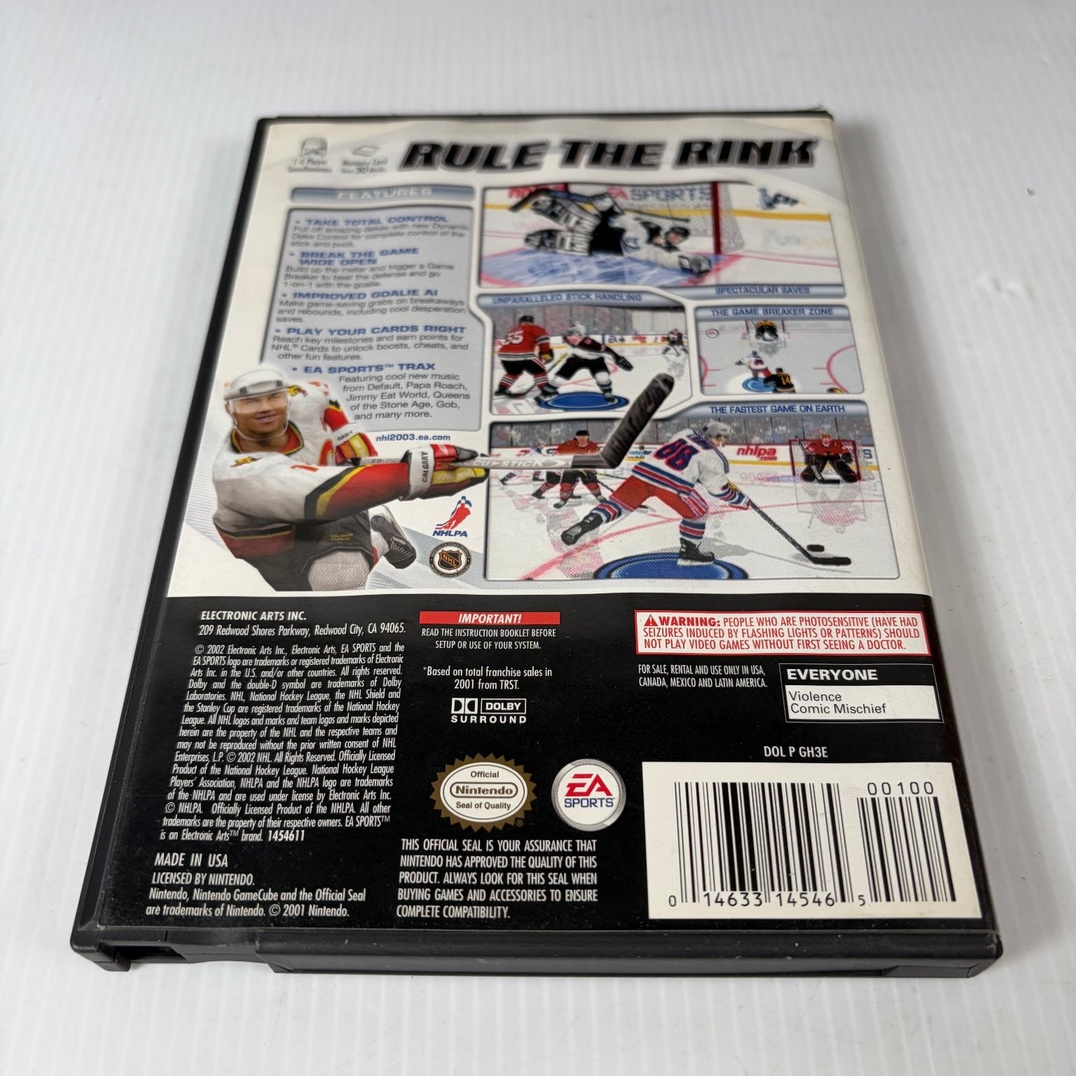 NHL 2003 Nintendo GameCube Video Game EA Sports Hockey