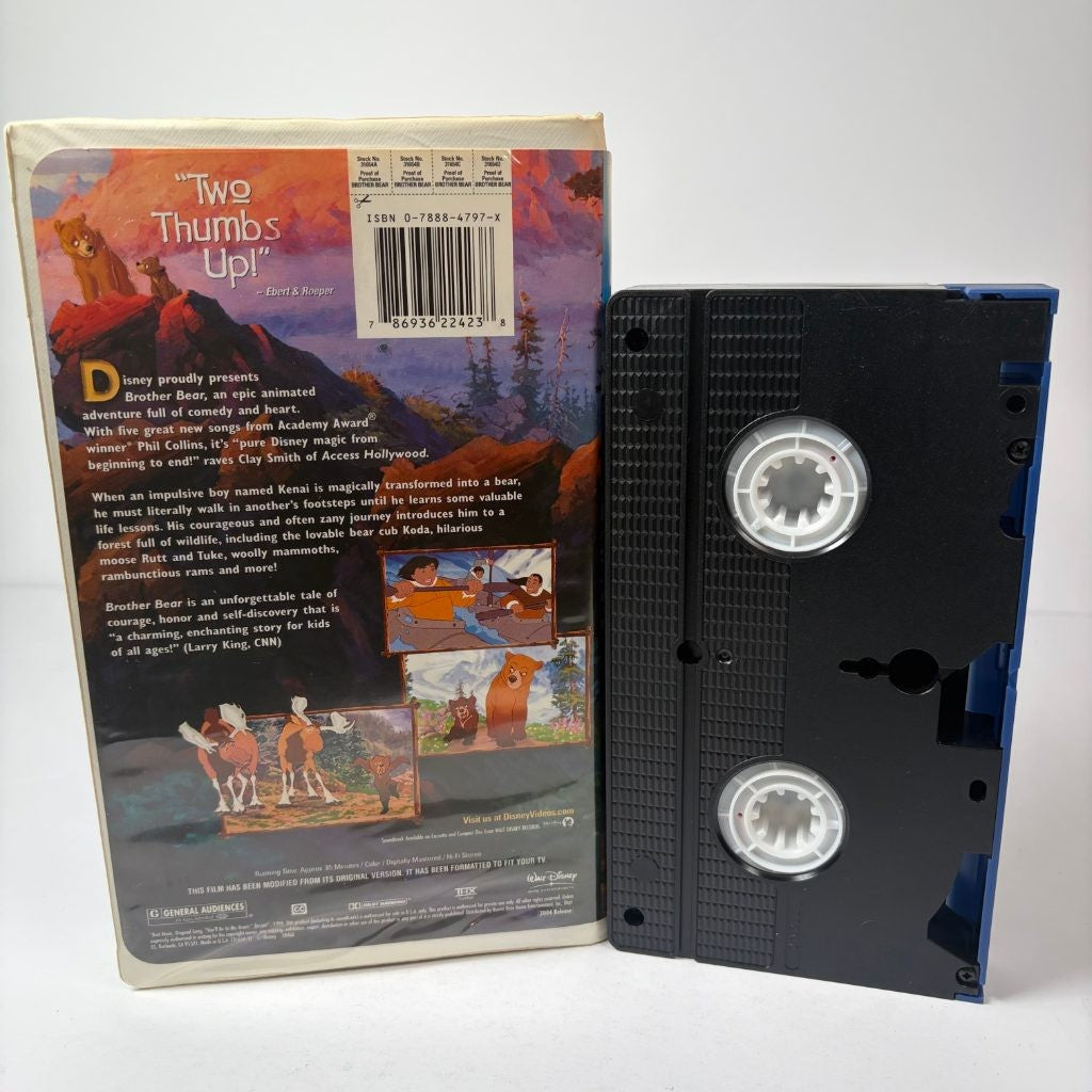 Brother Bear VHS Walt Disney 2004 Clamshell Animated Phil Collins THX