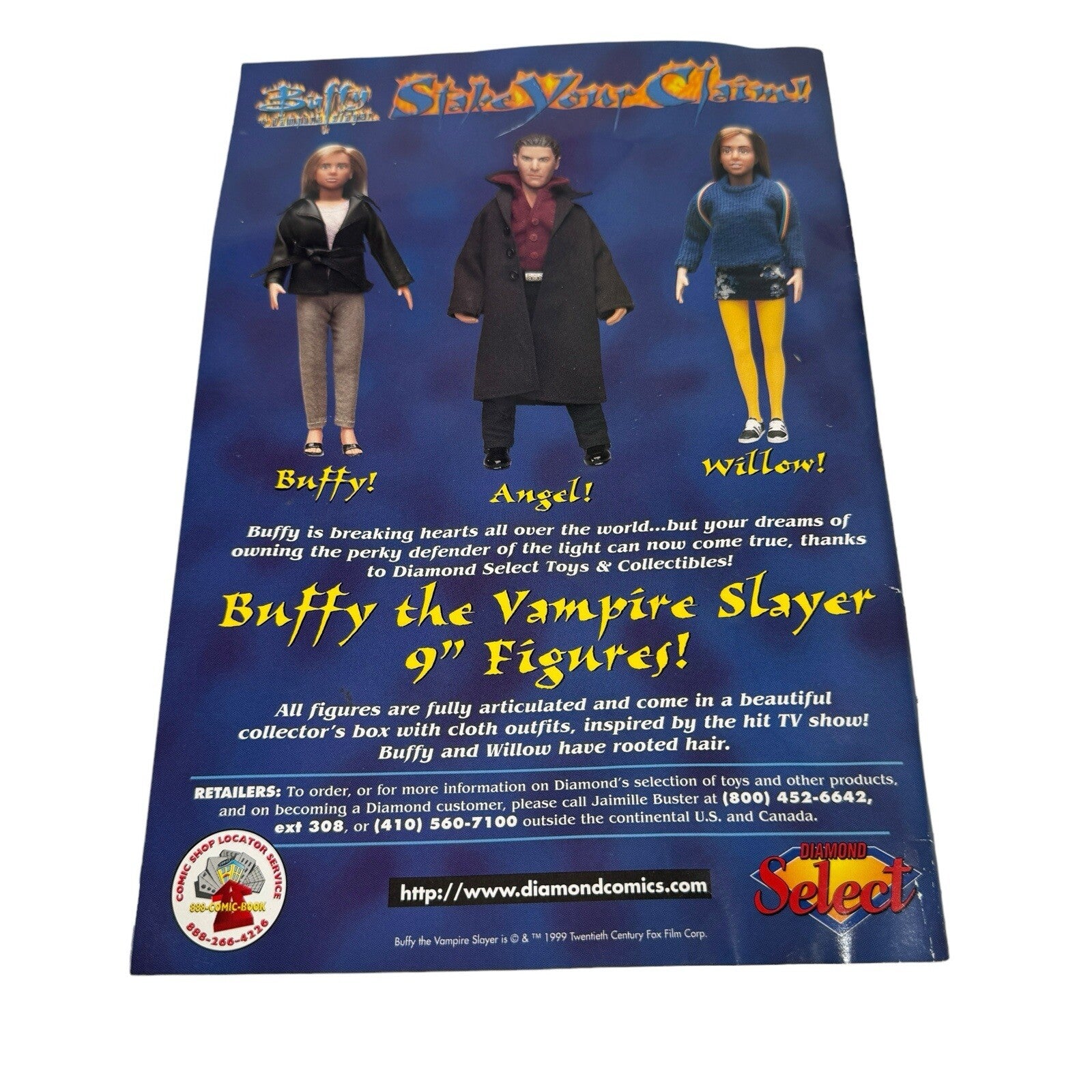 Toyfare Magazine July 1999 By Wizard w/ Gangster Kirk Order Form