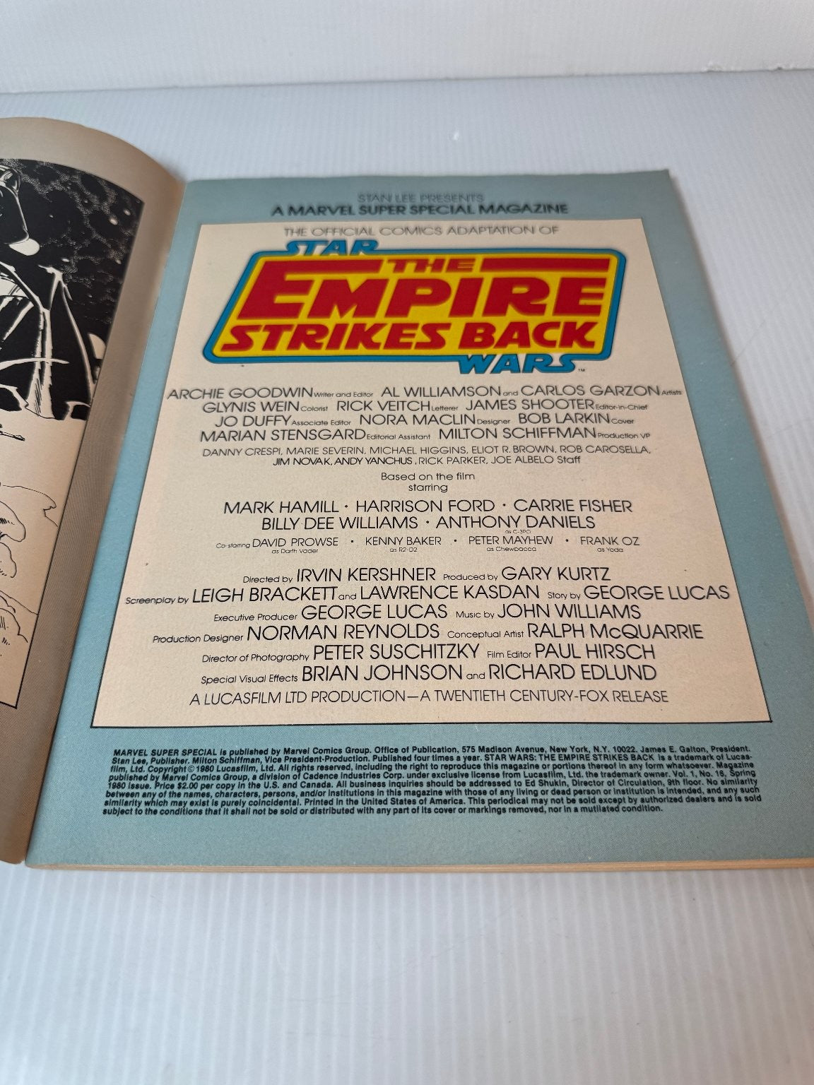 Star Wars The Empire Strikes Back #16 Marvel Comic Book 1980
