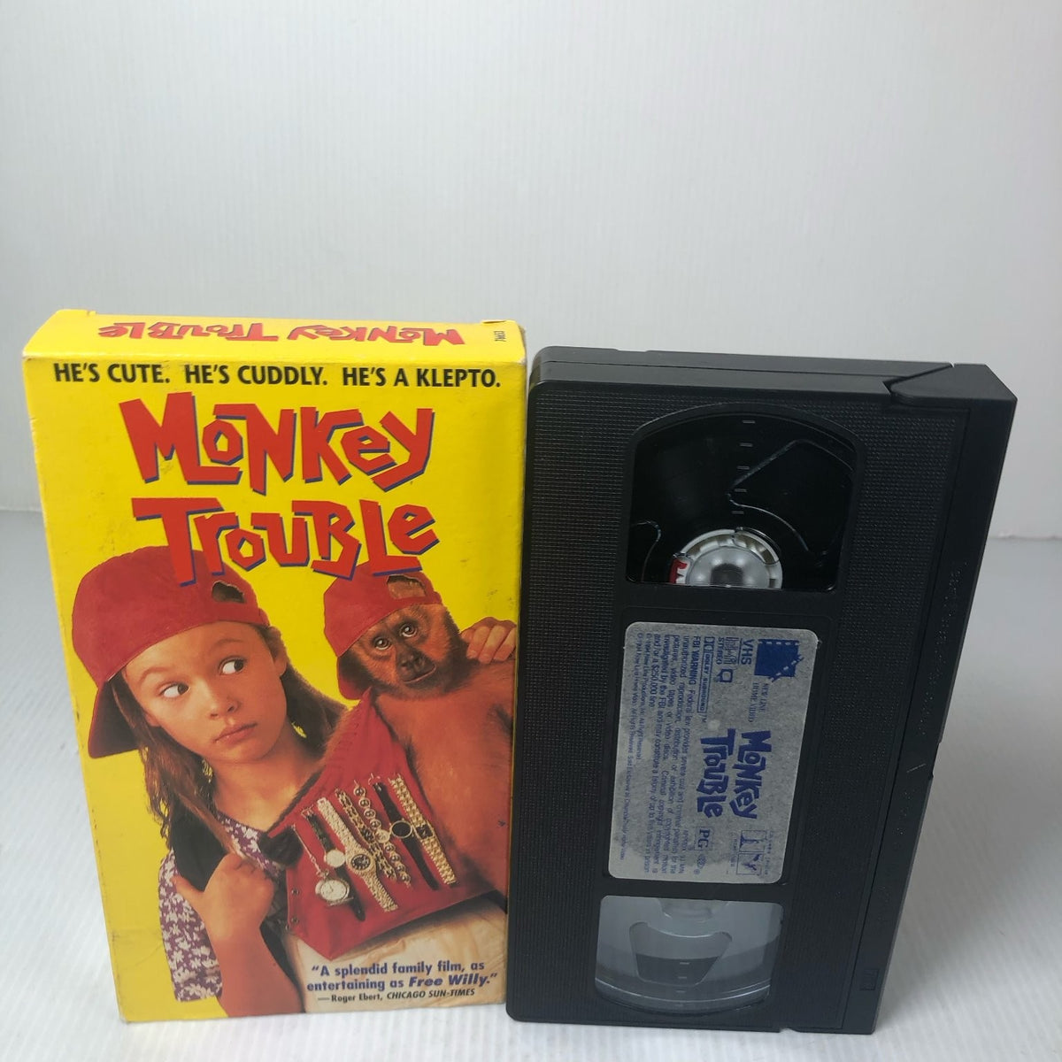 Monkey Trouble VHS 1994 Family Comedy New Line Home Video PG
