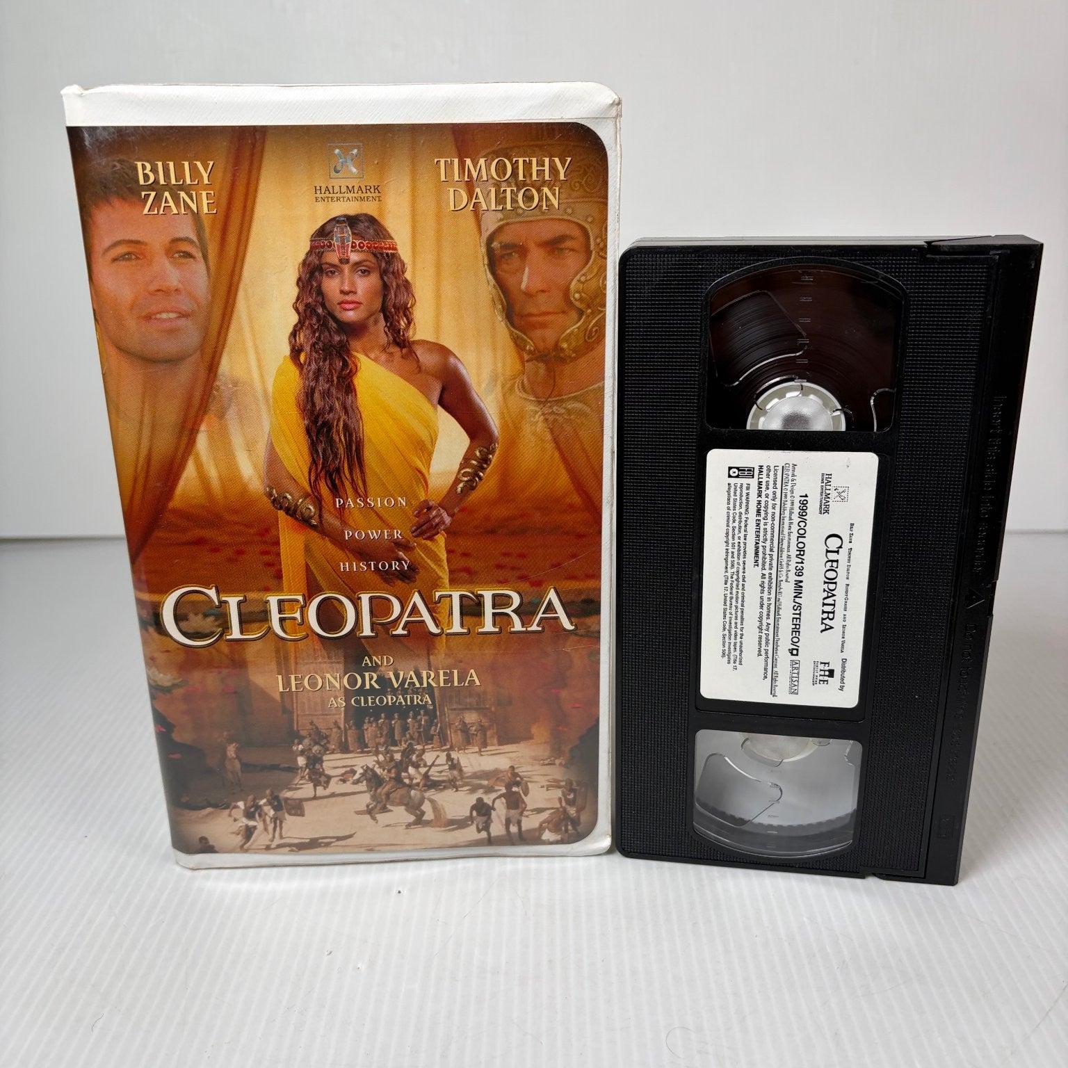 Cleopatra VHS 1999 Historical Drama Epic Billy Zane Timothy Dalton Hallmark
