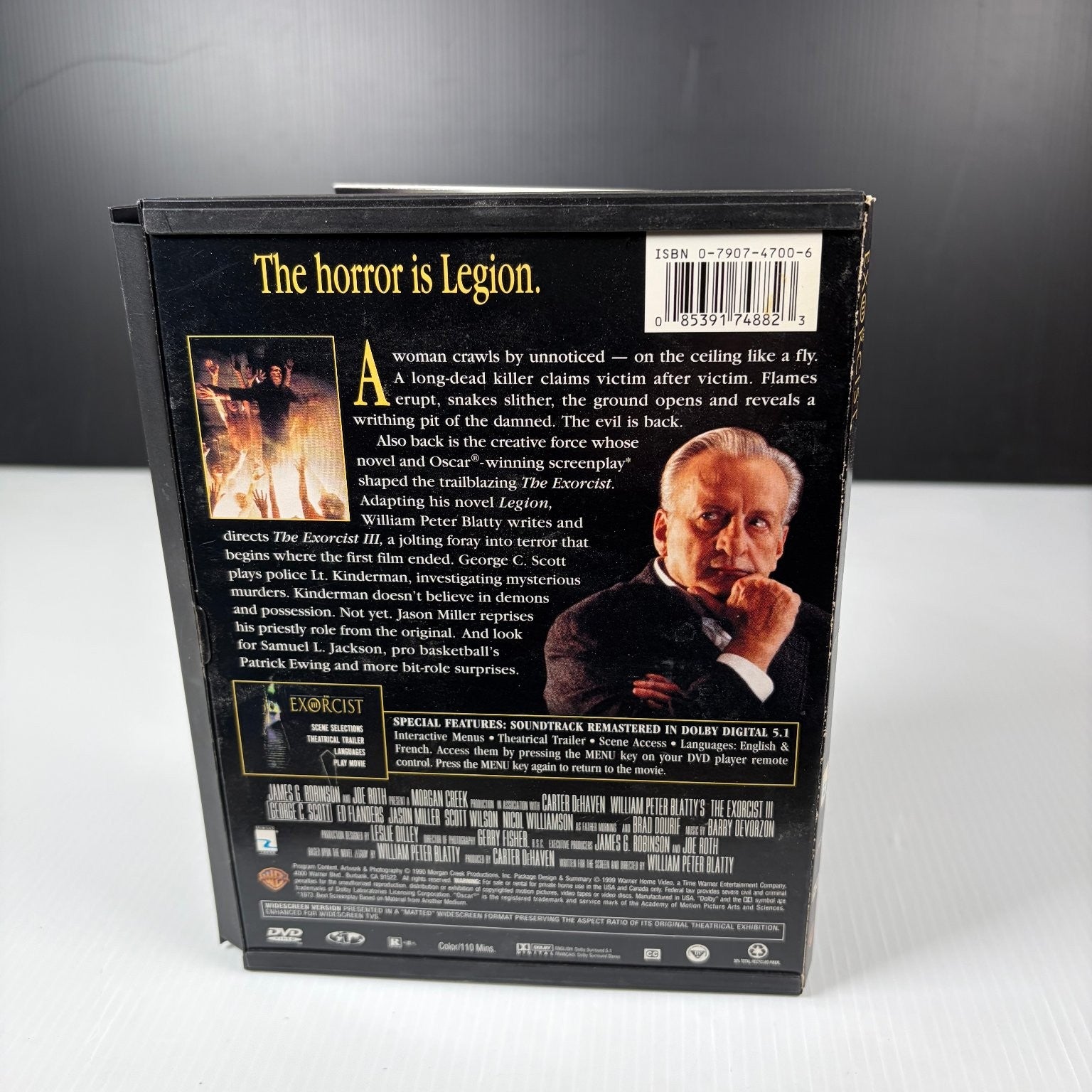 William Peter Blatty's The Exorcist III DVD 1990 George C. Scott Brad Dourif