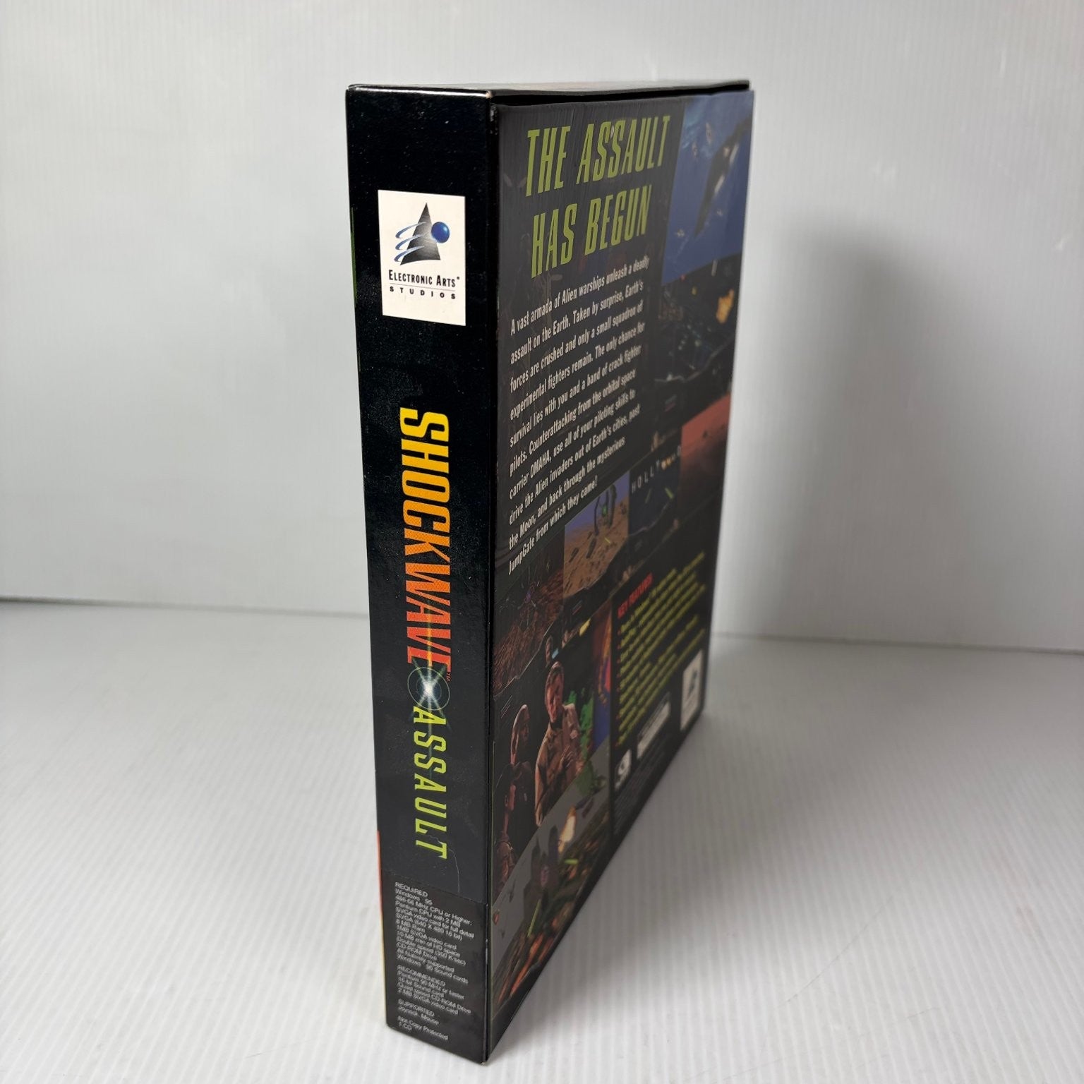 Shockwave Assault Windows 95 Big Box PC Complete Video Game Flight Combat Sci-Fi