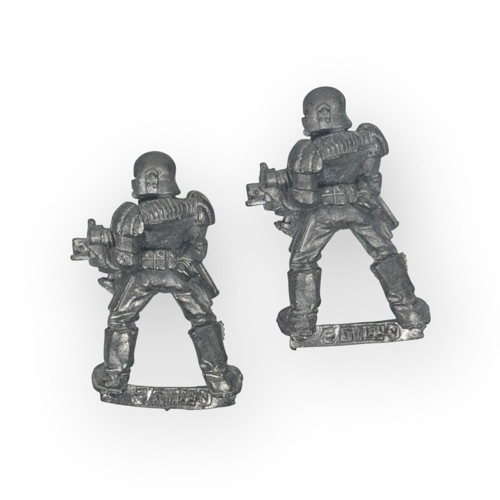 Lot of 2 Rogue Trader Adeptus Arbites w/ Bolters Metal Necromunda Arbite Citadel