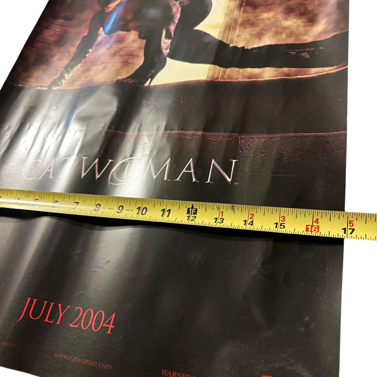 Vintage Catwoman 2004 Promotional Movie Poster Halle Berry Warner Bros. 25"x17"