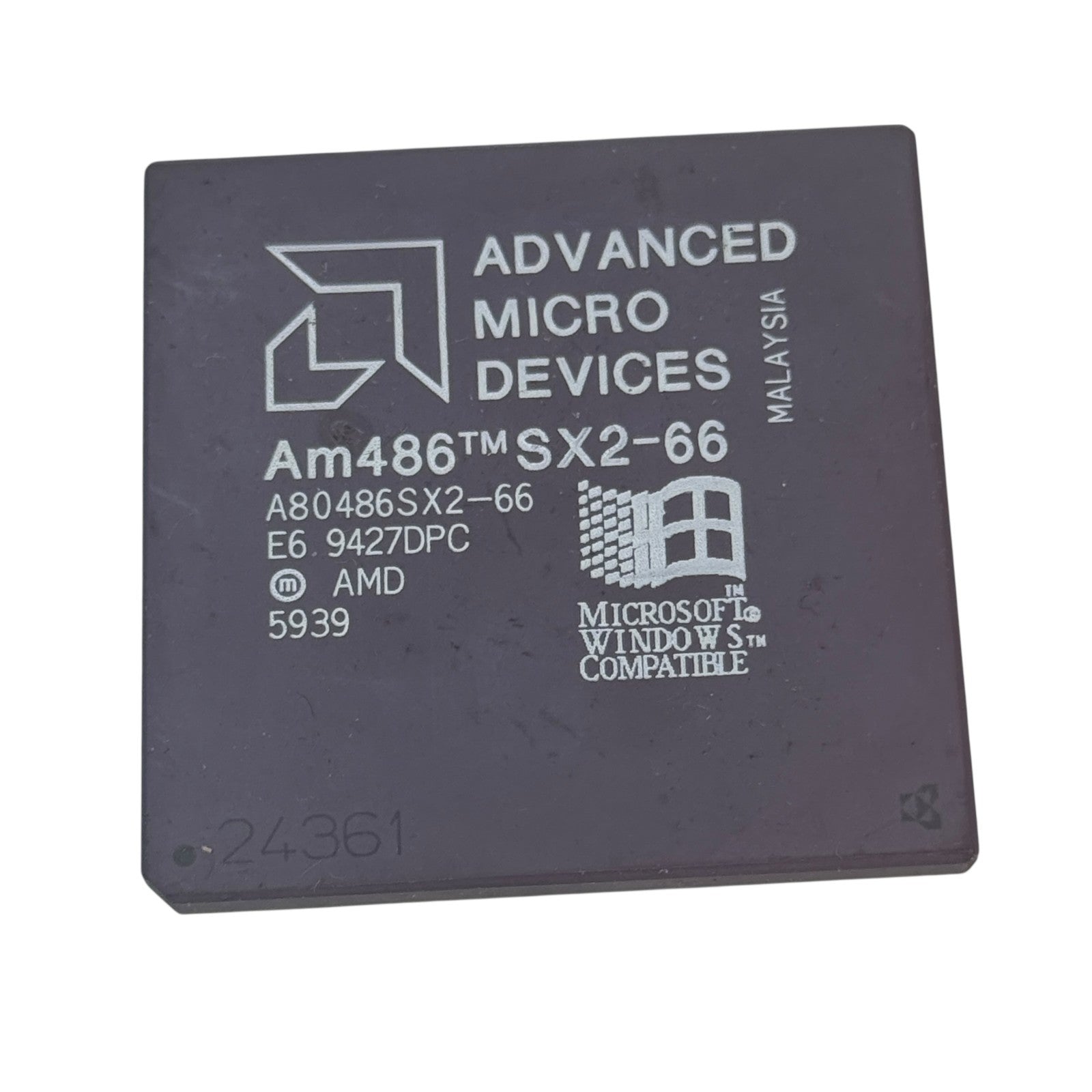 Advanced Micro Devices AM486 SX2-66 A80486SX2-66 Retro Windows Gold Processor