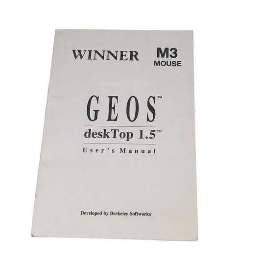 Commodore 64C GEOS DeskTop 1.5 User's Manual 1986