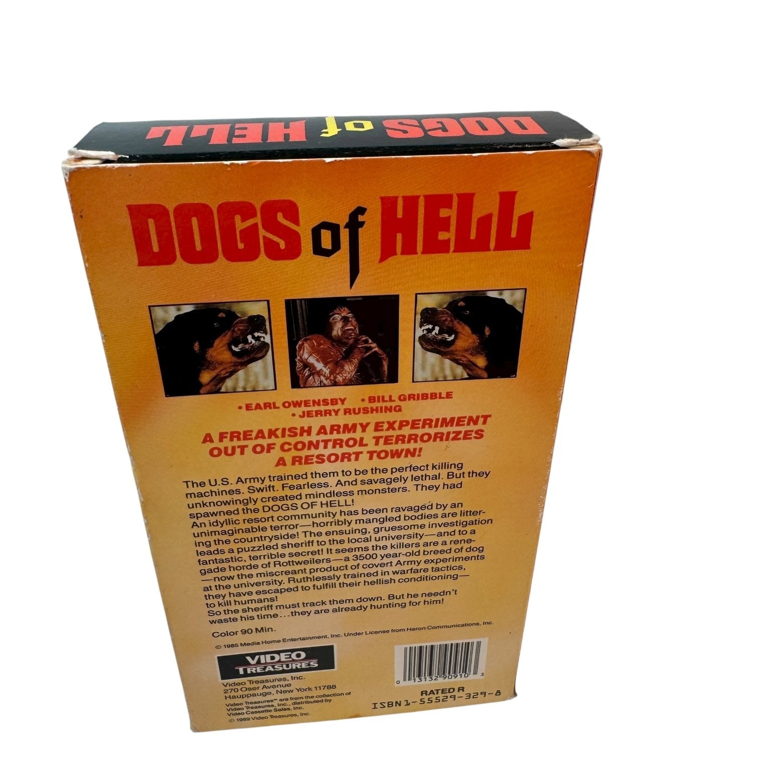 Dogs of Hell VHS 1982 Horror Killer Rottweilers Video Treasures