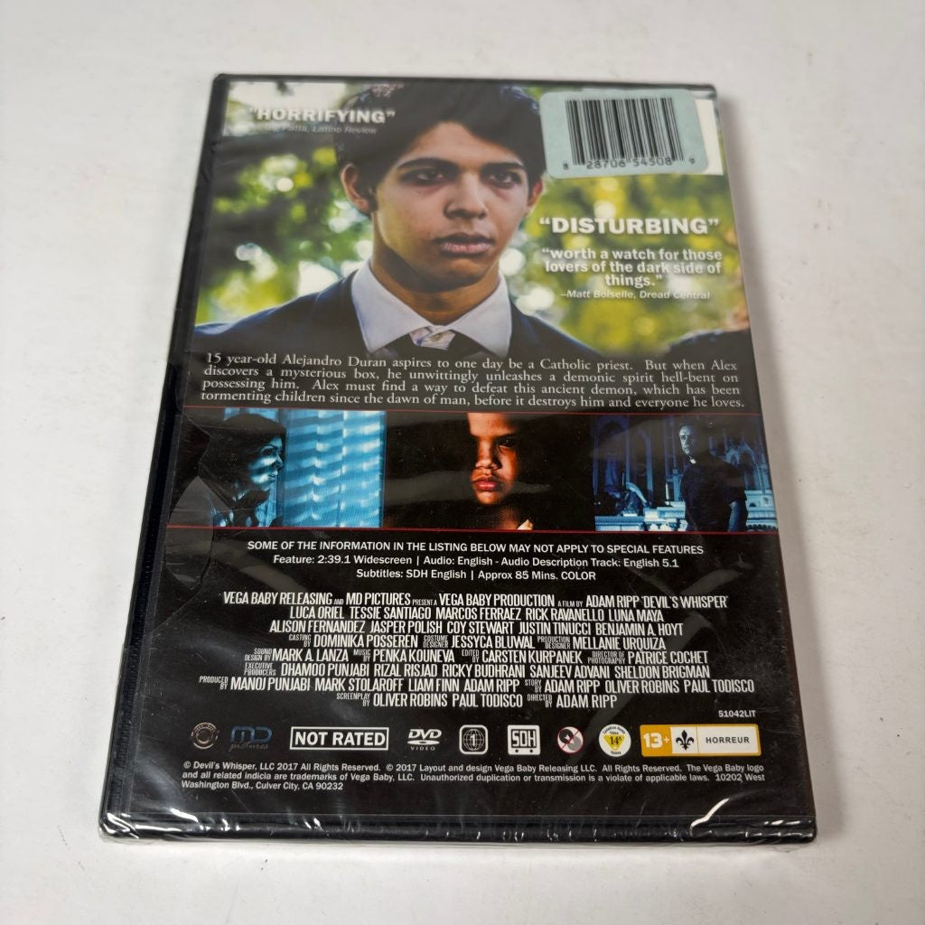Devil's Whisper DVD 2017 Adam Ripp Horror Vega Baby Releasing