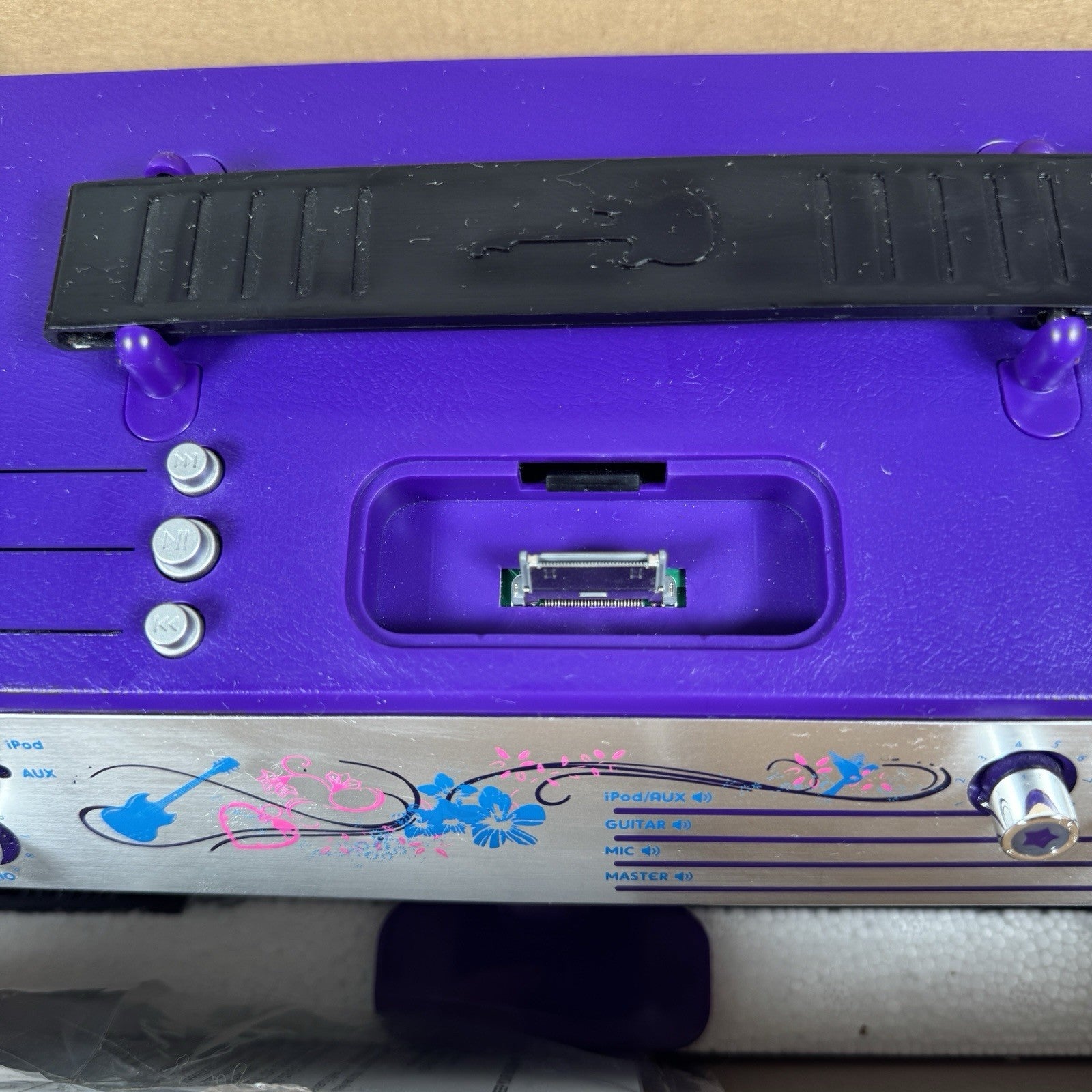 Disney Hannah Montana iPod Dock Guitar Mic Amp Speaker System Boombox 2007