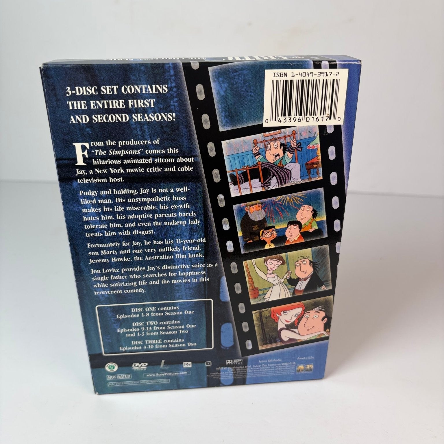 The Critic DVD 2004 Complete Series Jon Lovitz Simpsons Producers