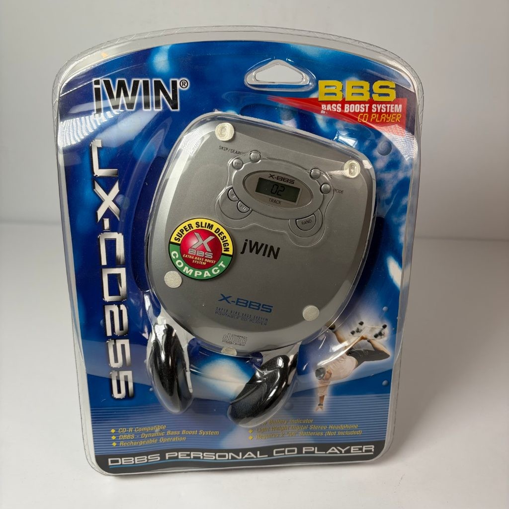 jWIN JX-CD255 Portable CD Player X-BBS Bass Boost System Personal Walkman NEW
