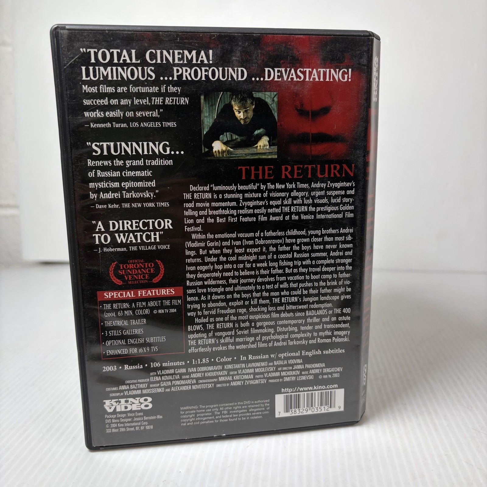 The Return DVD 2003 Andrey Zvyagintsev Russian Drama Psychological Thriller Kino