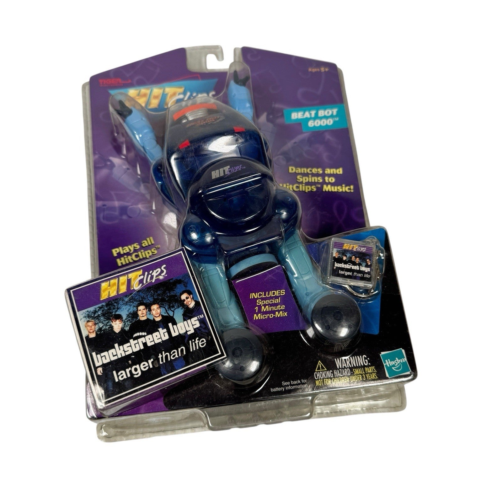 Tiger Electronics Hit Clips Beat Bot 6000 Backstreet Boys Larger Than Life Mix