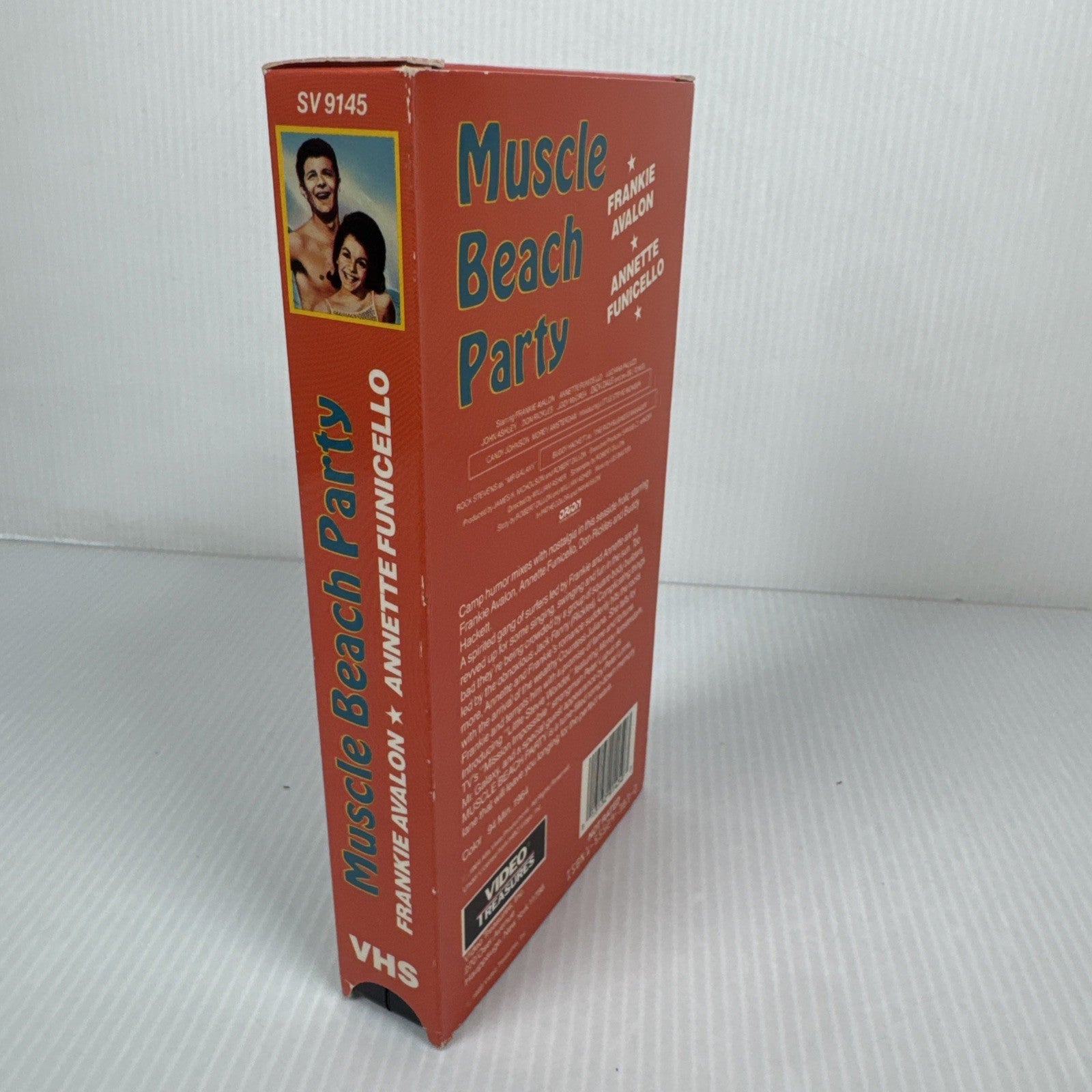 Vintage Muscle Beach Party (VHS) Frankie Avalon Annette Funicello Beach Comedy