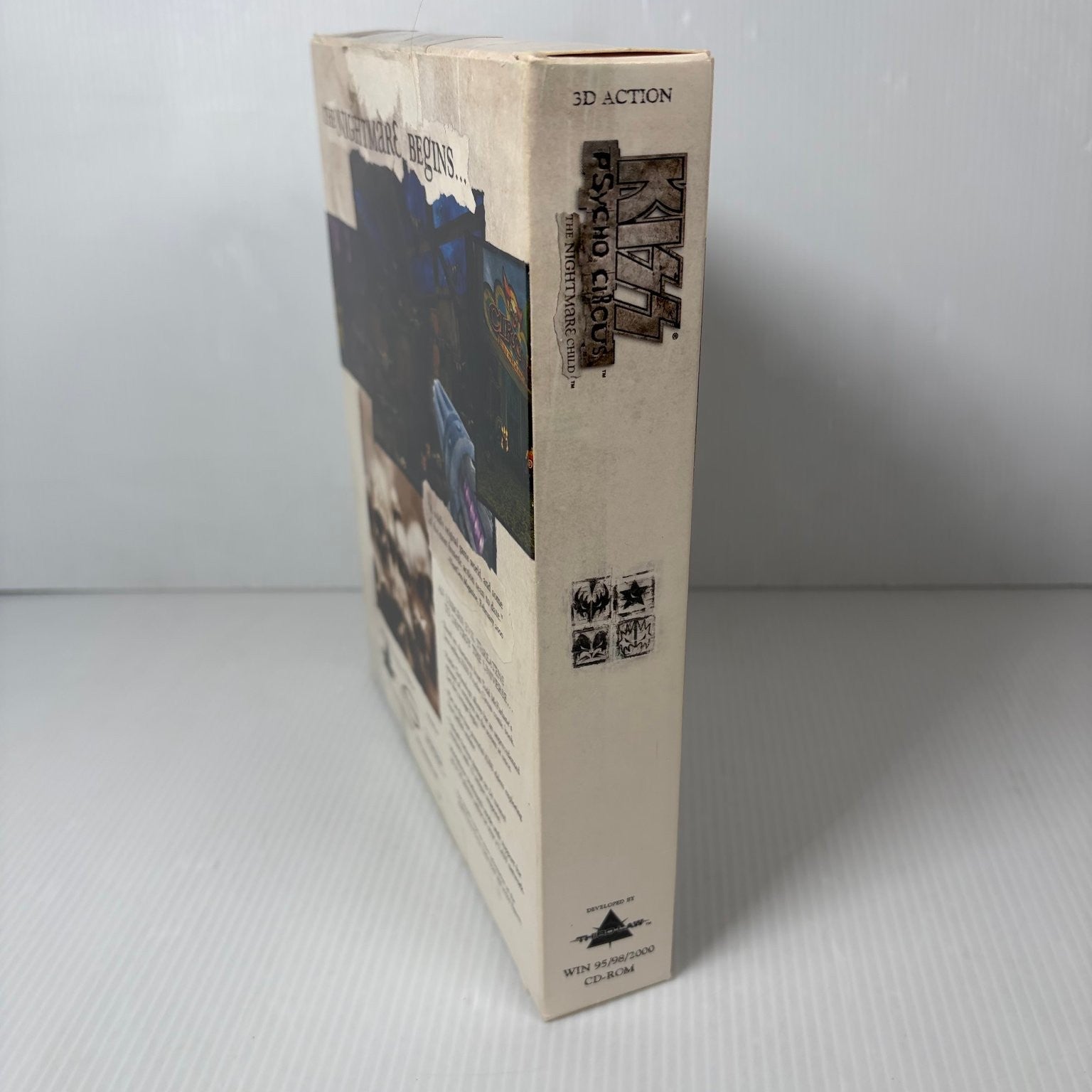 KISS Psycho Circus The Nightmare Child Big Box PC CD-ROM Game Action FPS