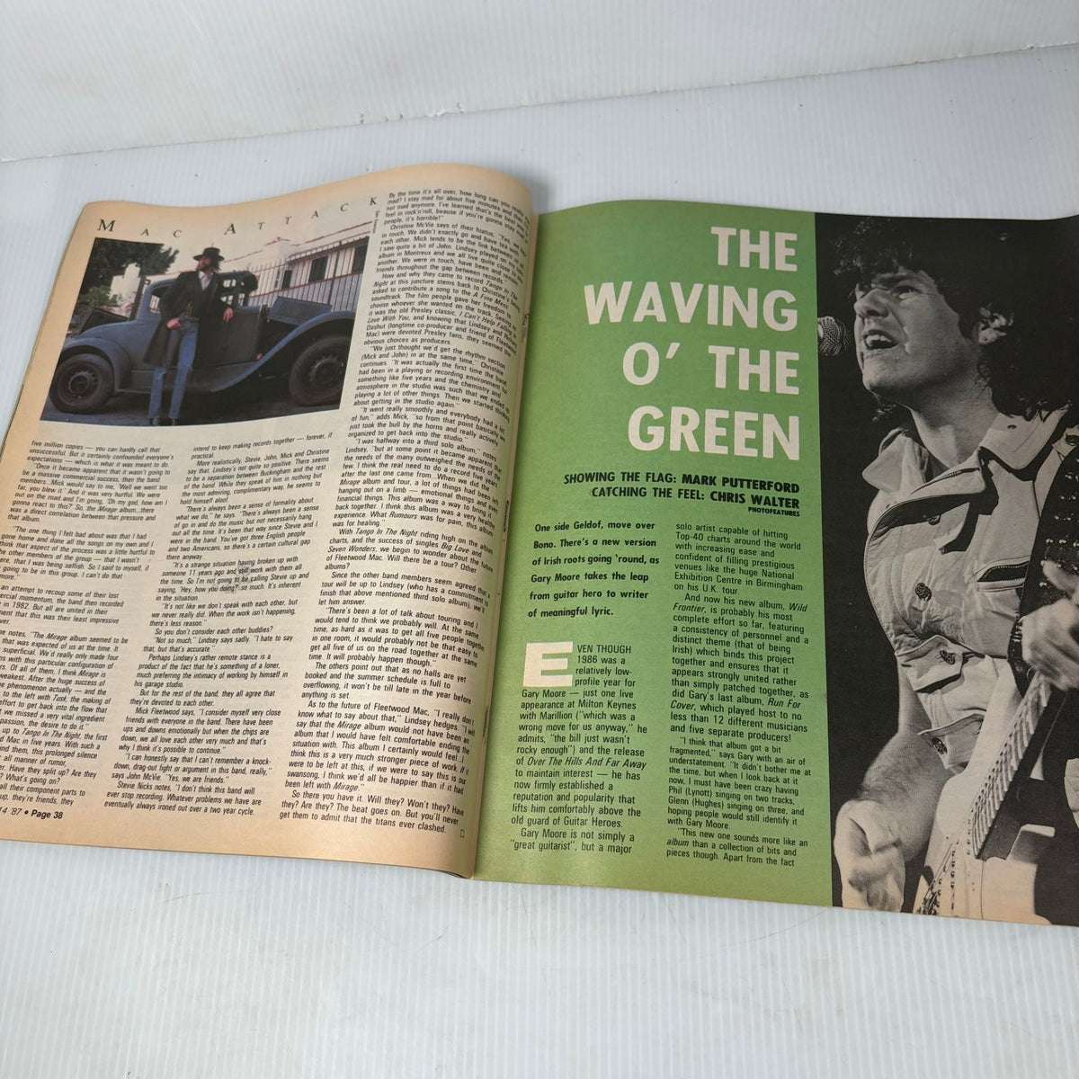 Rock Express Magazine February 1987 Fleetwood Mac Lindsey Buckingham The Cure