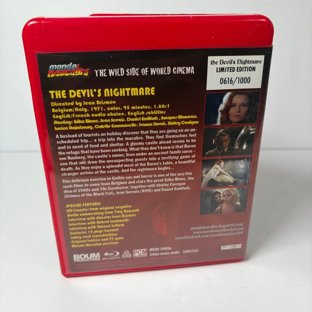 The Devils Nightmare Blu-ray Mondo Macabro Limited Edition #0616/1000 Eurohorror