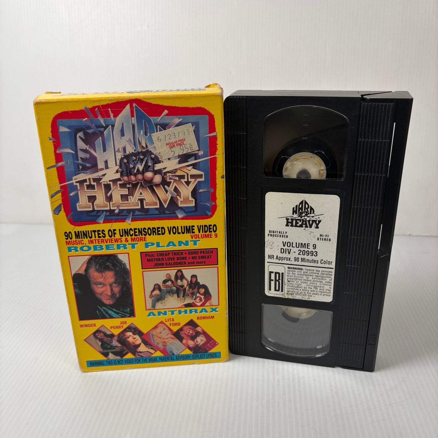 Hard 'N Heavy Volume 9 VHS 1993 Rock Metal Music Video MCA