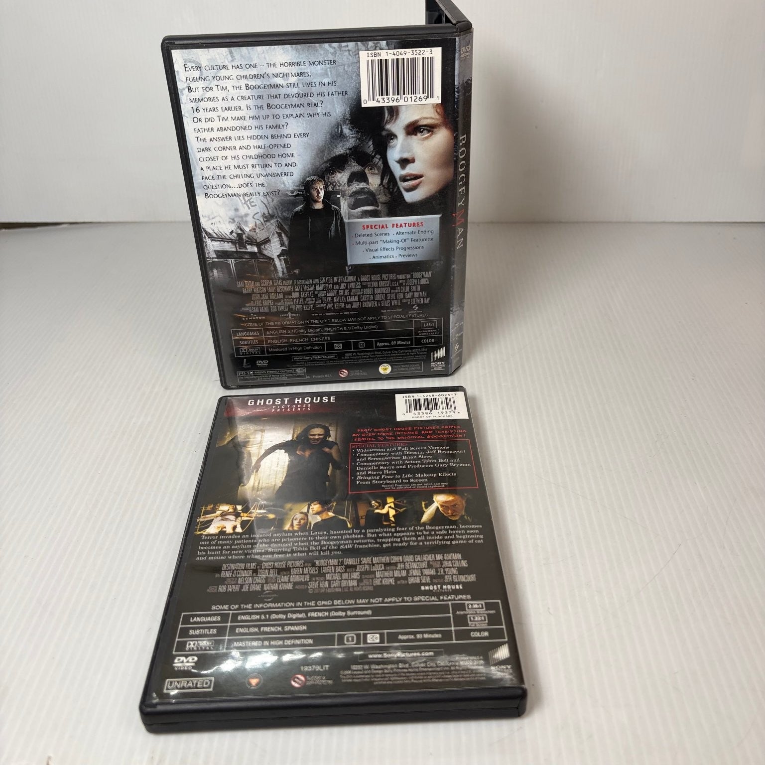 Boogeyman (2005) Special Edition & Boogeyman 2 Unrated Director's Cut DVD Horror