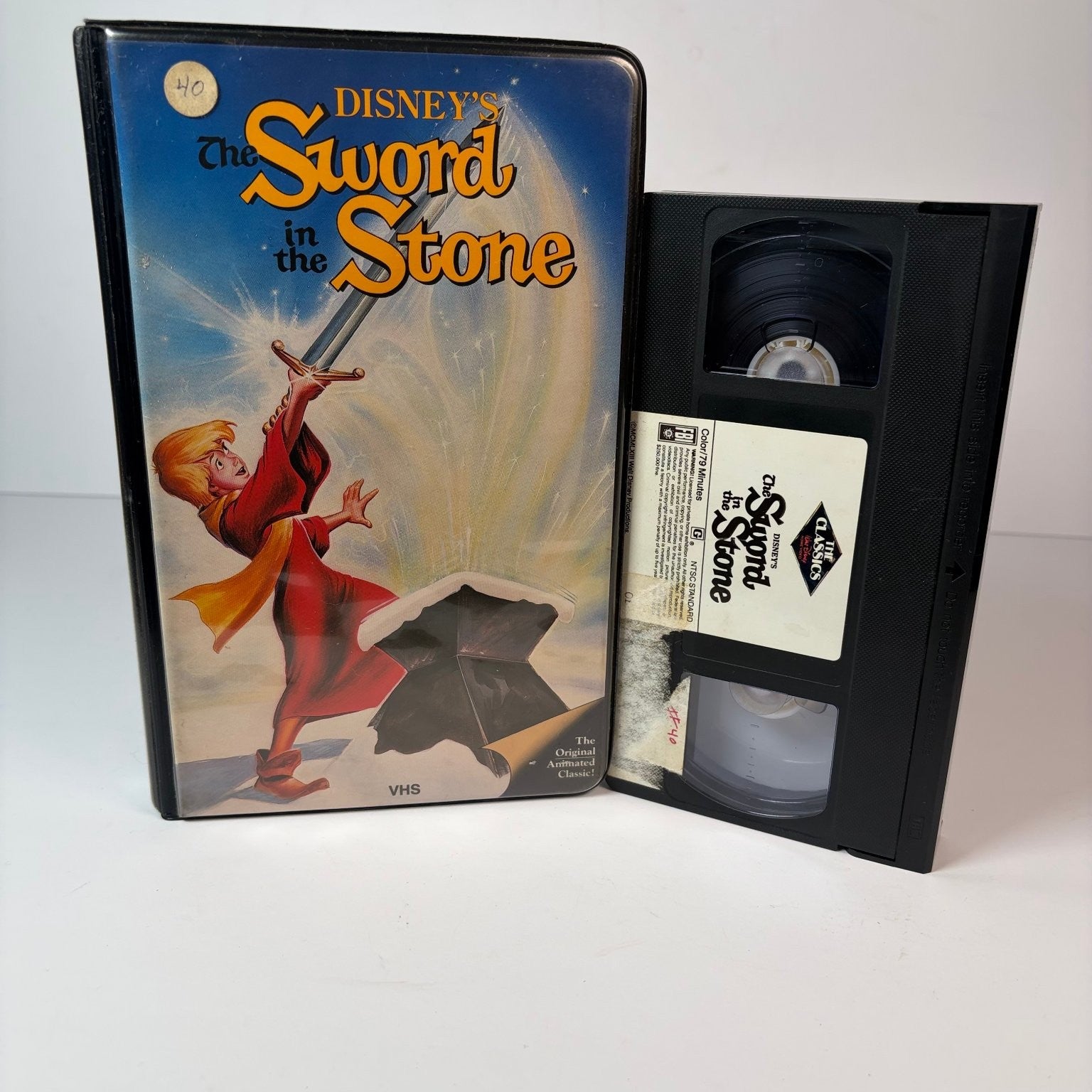 The Sword in the Stone VHS 1990 Animated Classic Disney The Classics