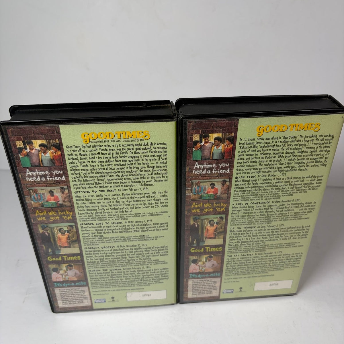 Good Times Lot of 2 VHS Collector's Edition Tapes Columbia TriStar Re-TV