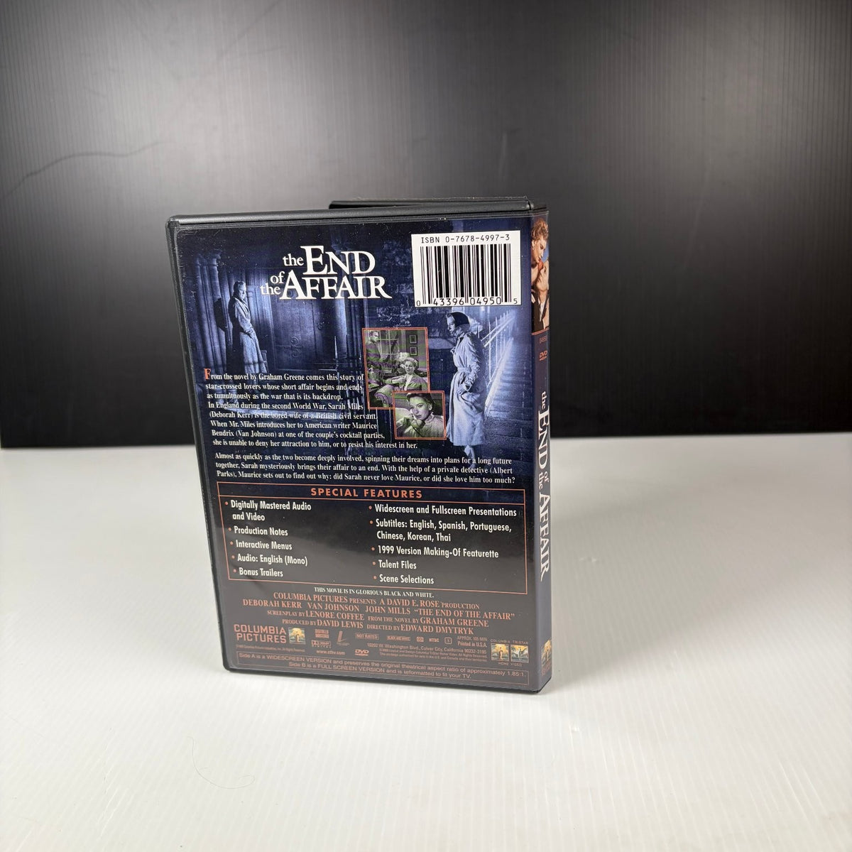 The End of the Affair DVD 1955 Columbia Classics Widescreen Deborah Kerr Special