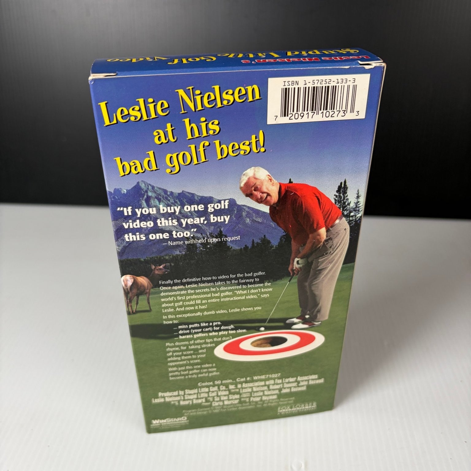 Leslie Nielsen's Stupid Little Golf Video VHS 1997 Comedy Instructional WinStar
