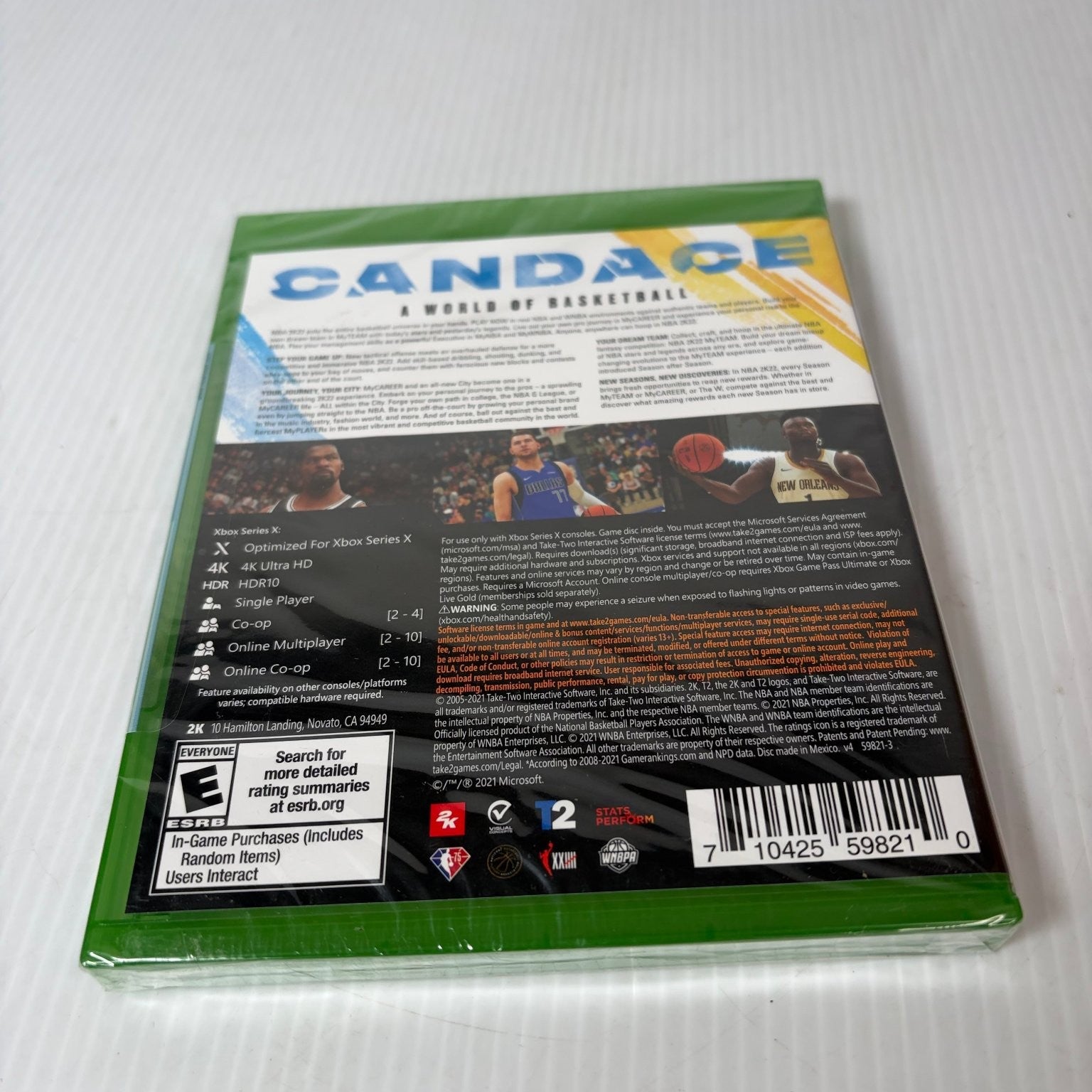 NBA 2K22 Candace Parker Xbox Series X Video Game Basketball