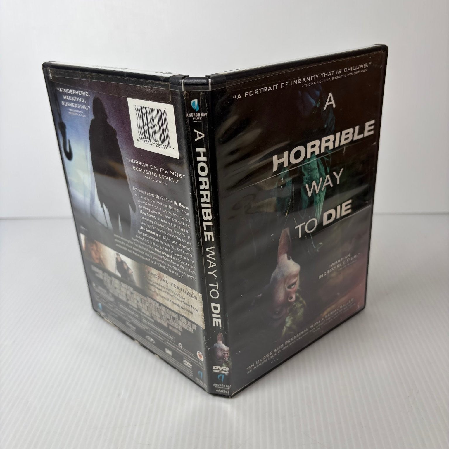A Horrible Way to Die DVD 2011 Adam Wingard Horror Thriller AJ Bowen