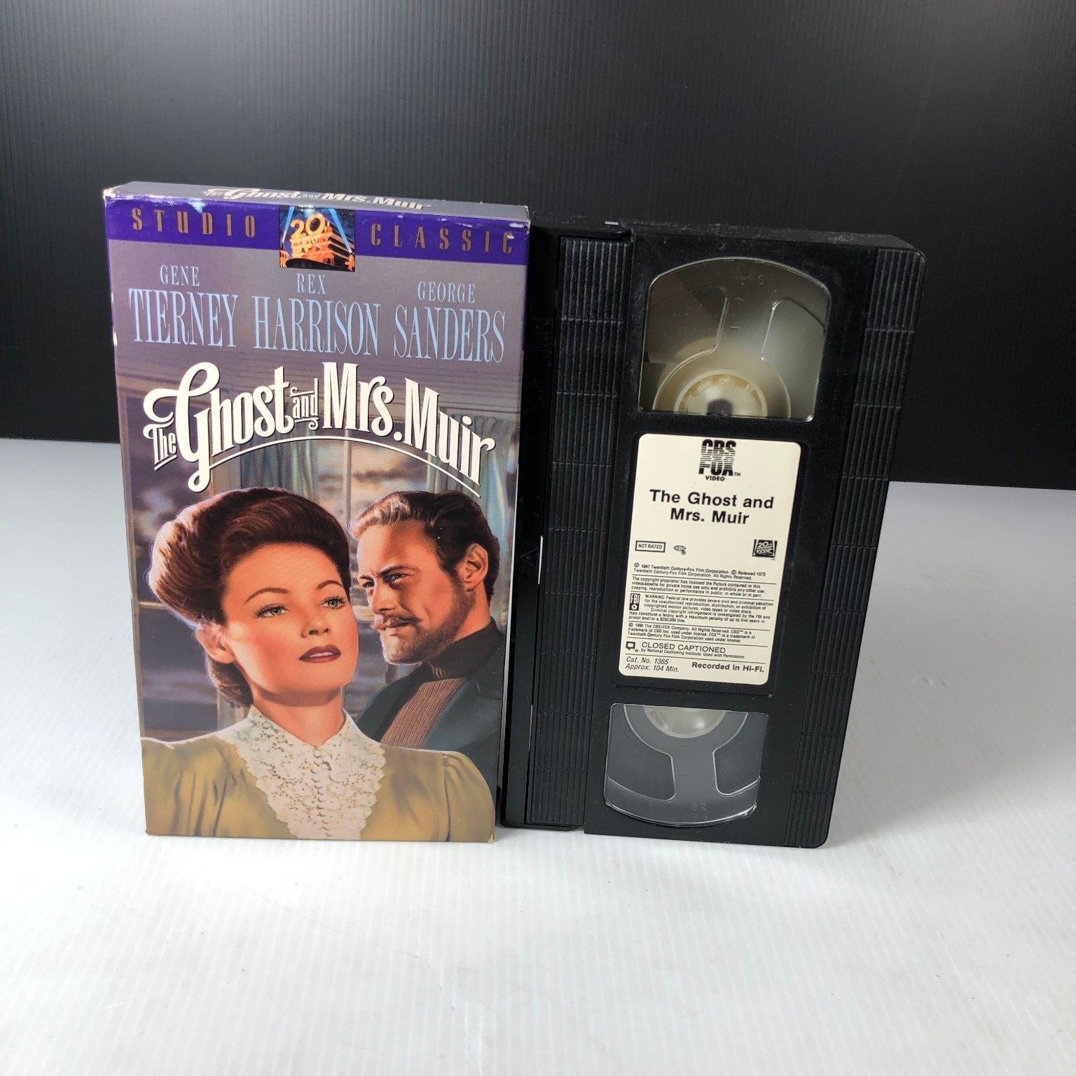 The Ghost and Mrs. Muir VHS 1947 Romantic Fantasy Fox Video Studio Classic